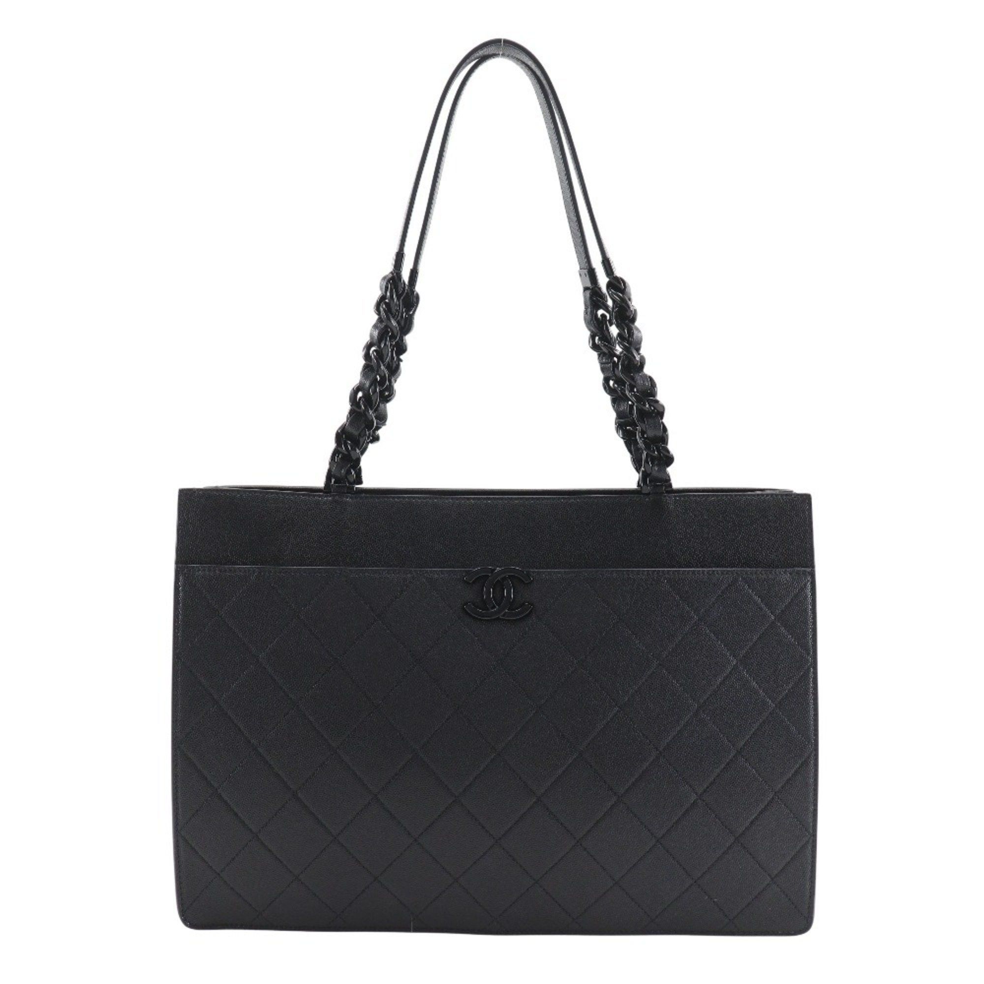 Chanel CHANEL Large Tote Bag Matelasse AS2304 Leather x Grained Calfskin Black A5 Type Shopping Women's Size ONE SIZE - 1 Thumbnail