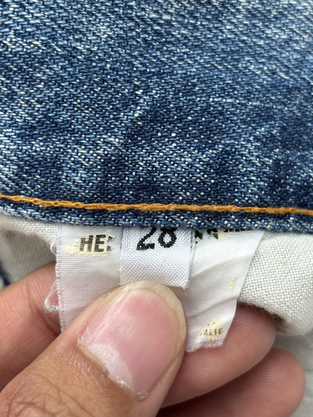 Helmut Lang Vintage Sanded Denim Jeans Size US 28 / EU 44 - 8 Thumbnail