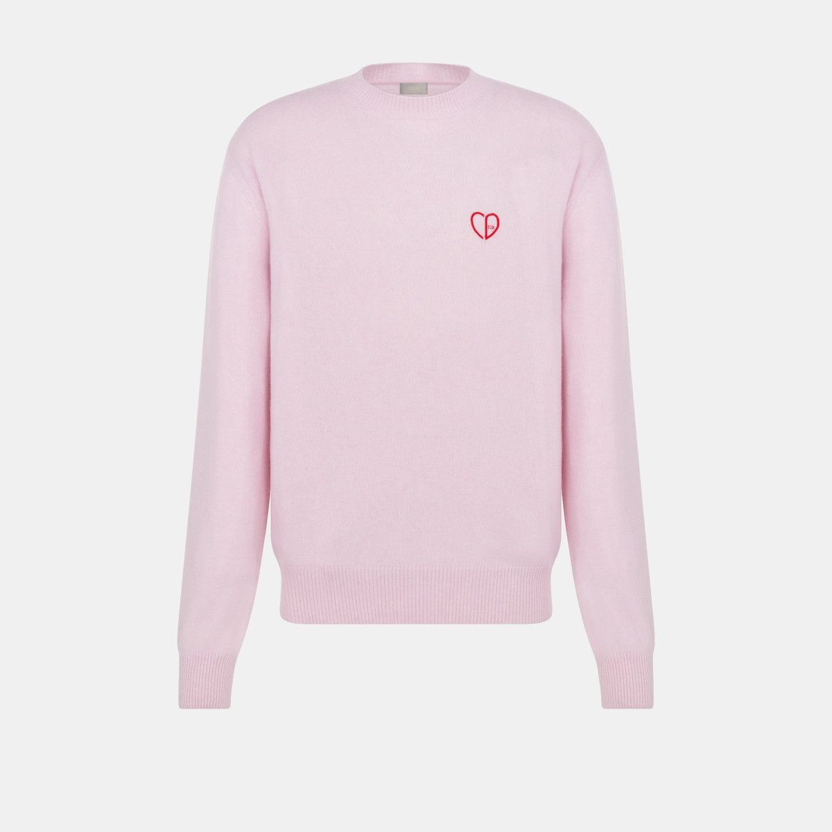 Dior o1bcso1str0226 CD Heart Sweater in Pink Size US M / EU 48-50 / 2 - 1 Thumbnail