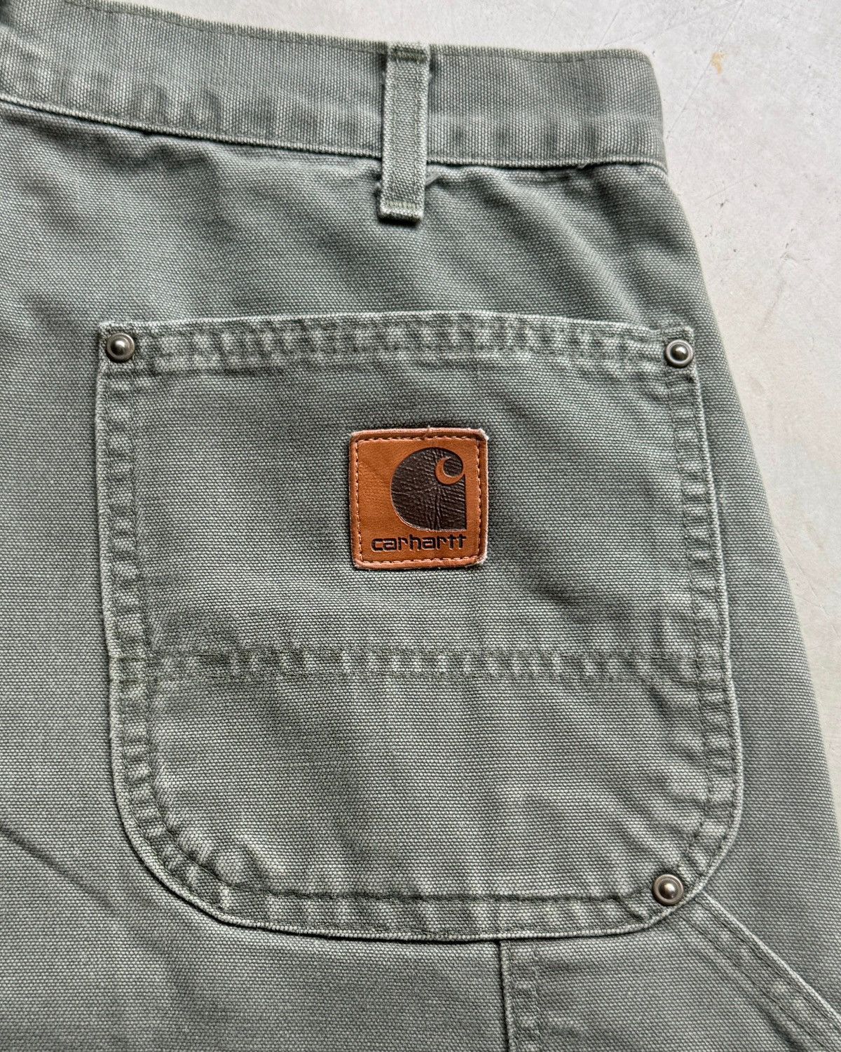 Carhartt VTG Carhartt Doubleknee B136 MOS Big logo ⭐️ Size US 32 / EU 48 - 4 Thumbnail