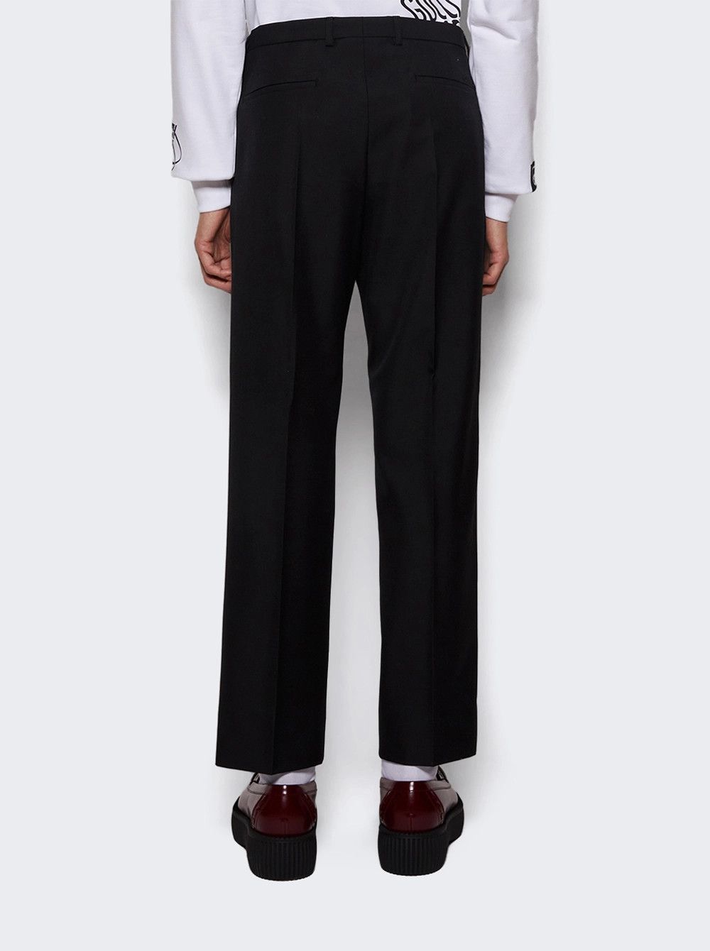Gucci o1loc1c0925 Wool Blend Twill Pant in Black Size US 36 / EU 52 - 5 Thumbnail