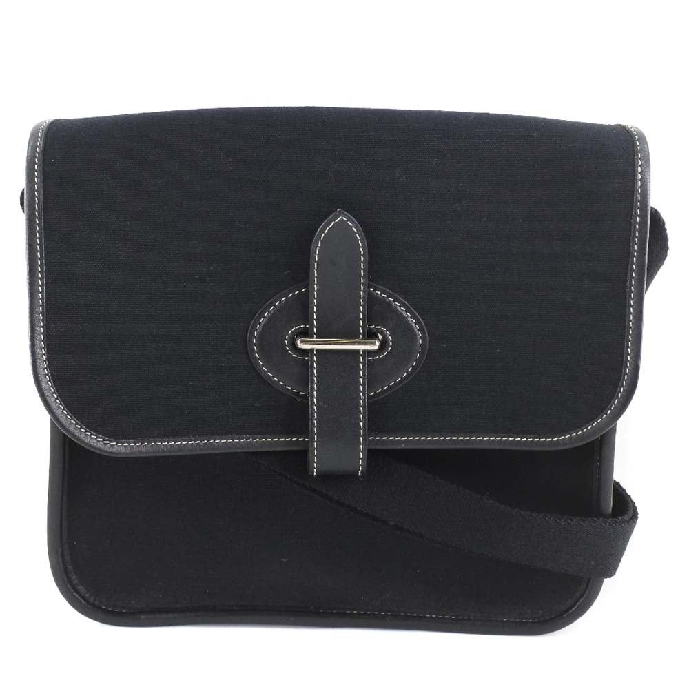 image of Hermes Buenaventura Shoulder in Black, Women's