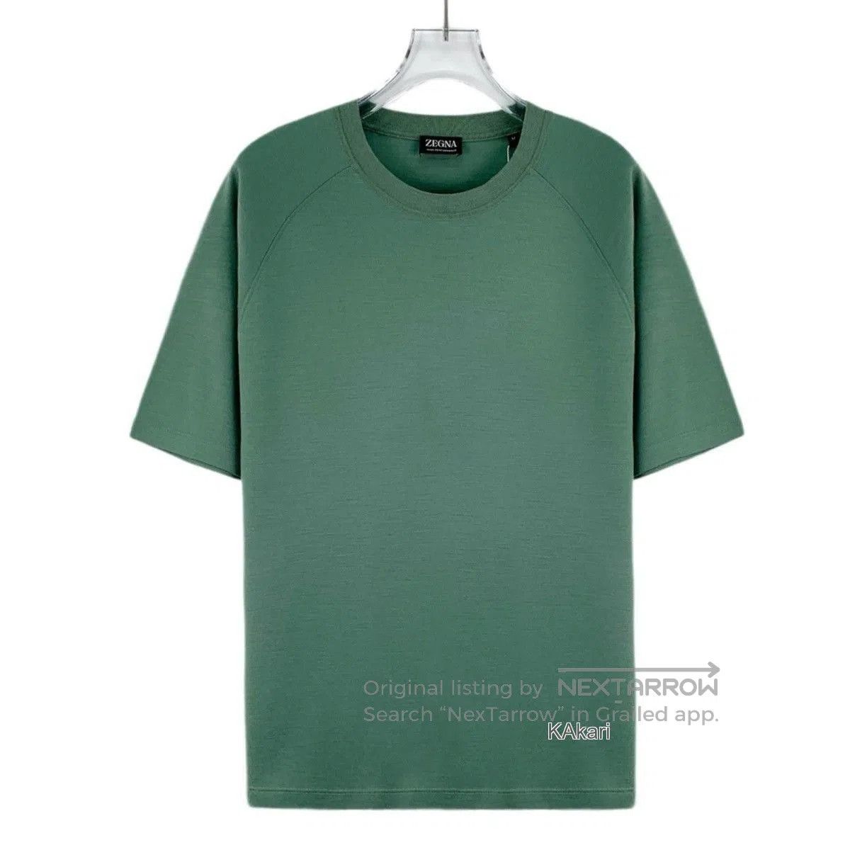 Z Zegna Green Short Sleeve Crewneck Shirt. Size US M / EU 48-50 / 2 - 1 Thumbnail