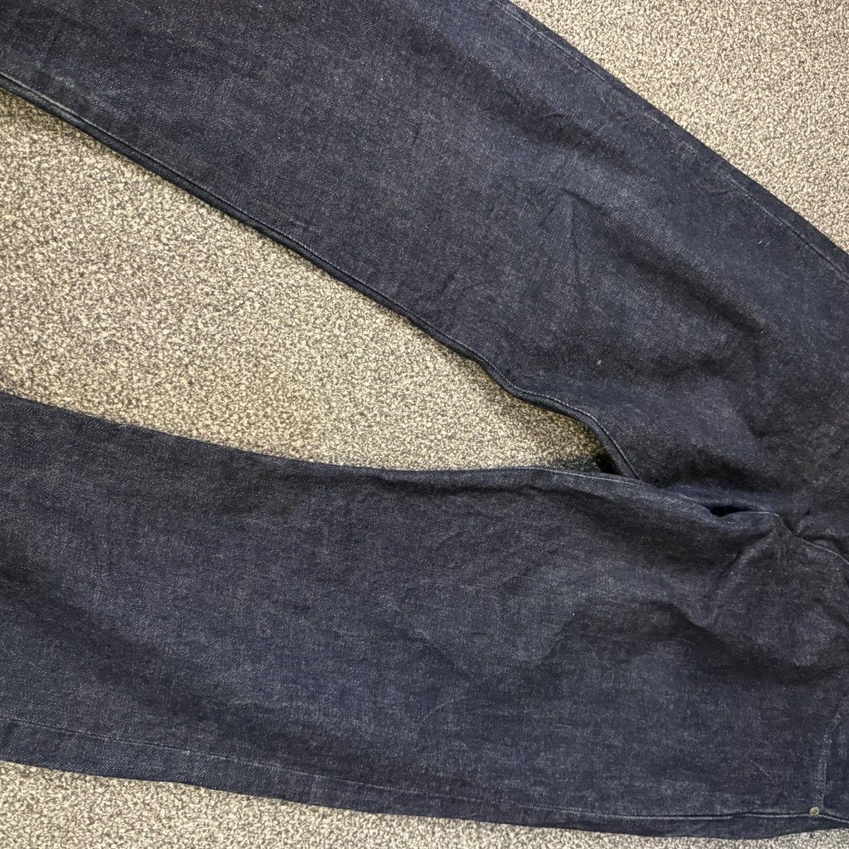 Indigo 🔥🇯🇵 Vintage 80s Japanese Selvedge Ft. Script Denim Rare Size US 34 / EU 50 - 4 Thumbnail