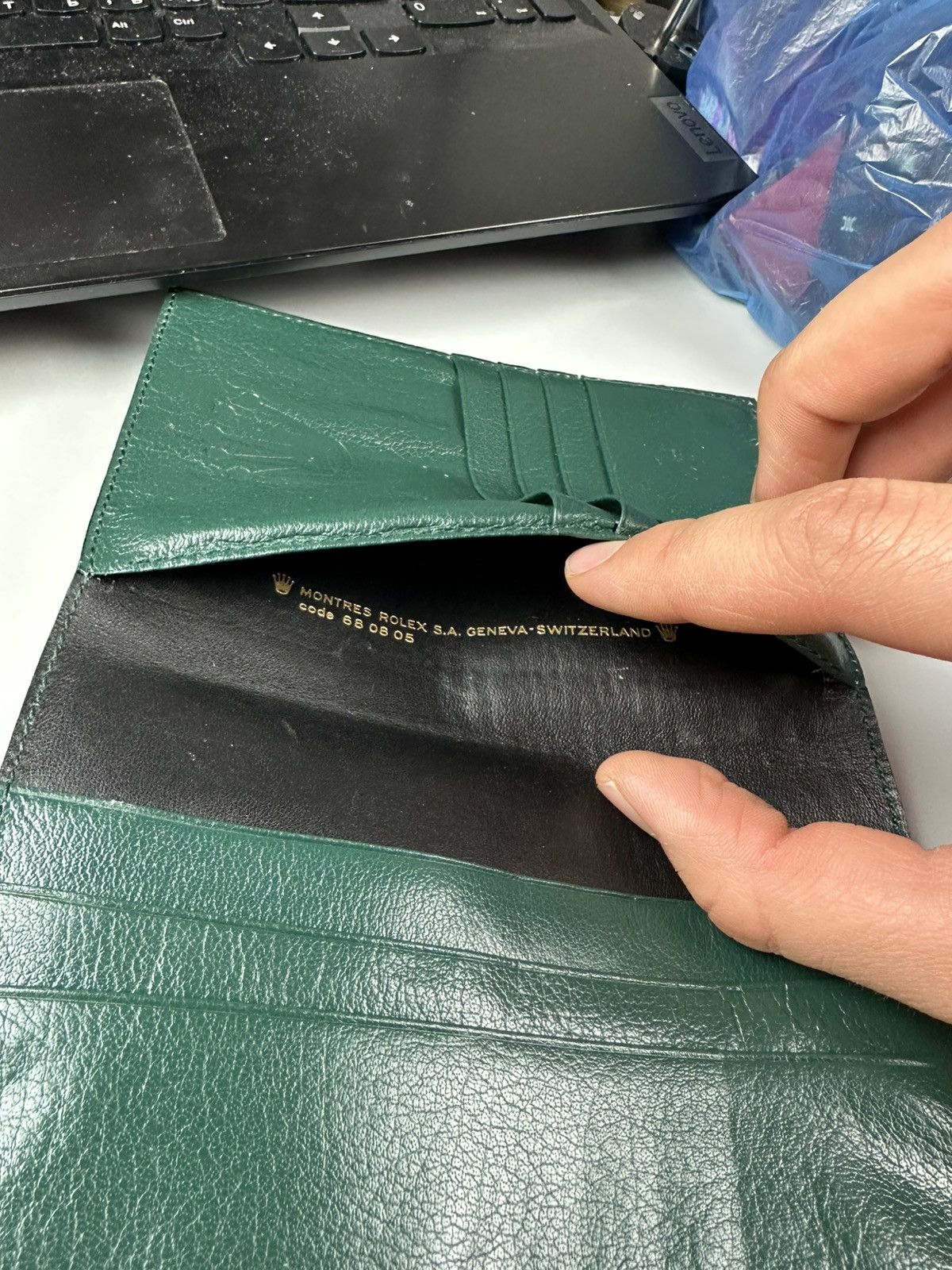 Rolex Rolex Green Leather Document Holder Size ONE SIZE - 6 Thumbnail