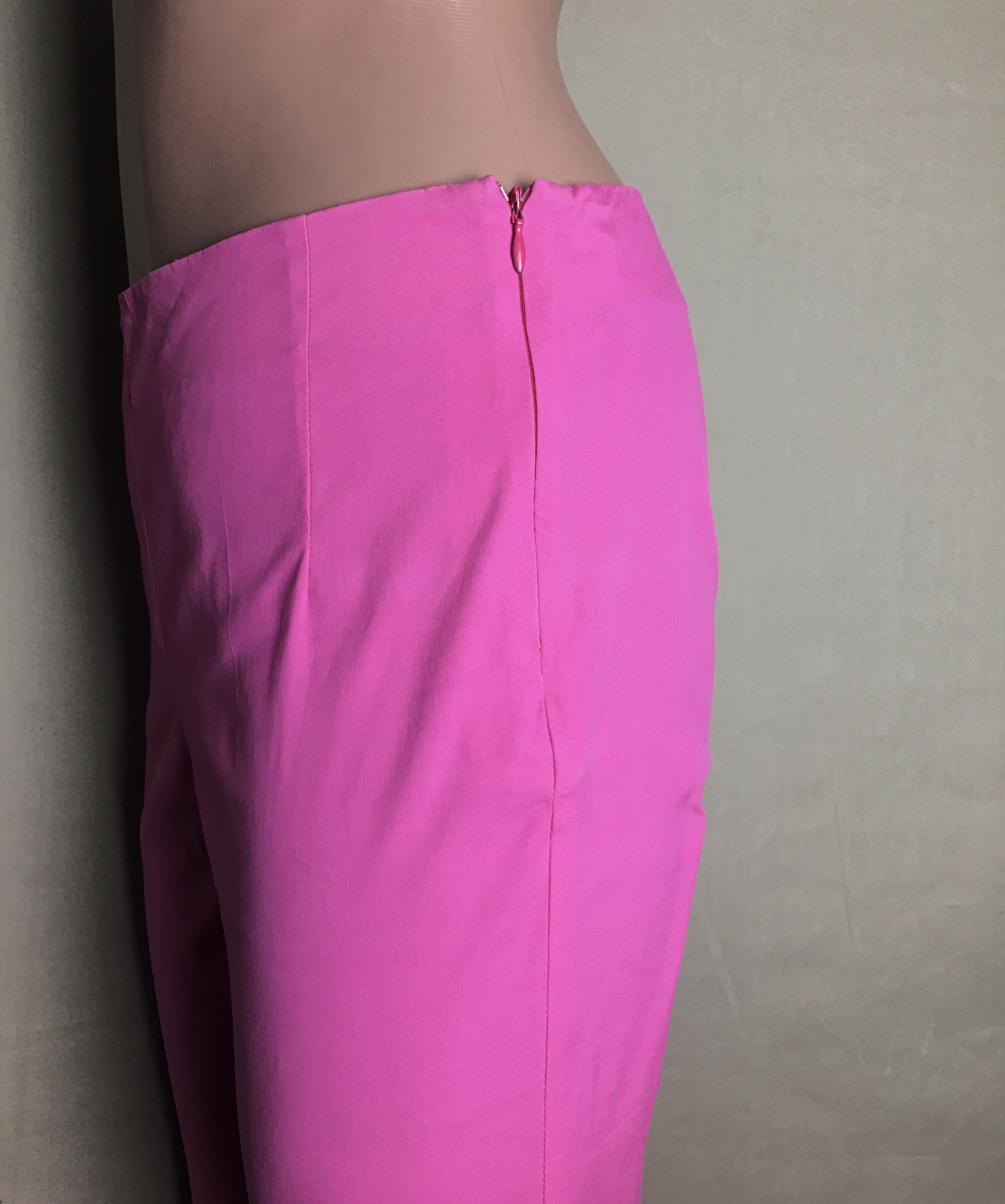 Prada PRADA Pink Cotton Nylon Cropped Pants Size IT38 Size 26" / US 2 / IT 38 - 7 Thumbnail