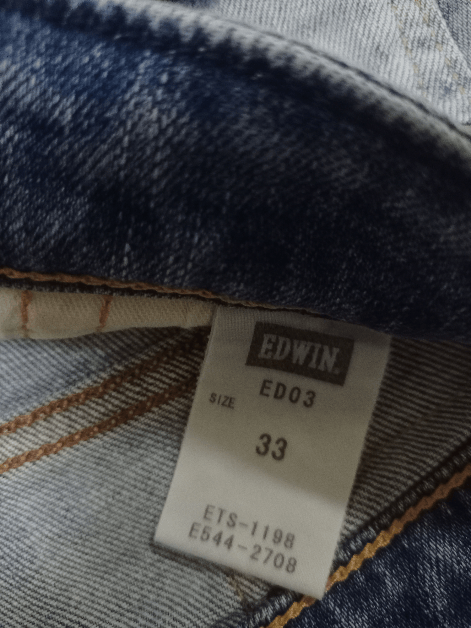 Edwin × Japanese Brand Vintage Edwin Japan Patched Distressed Loose Jeans 33x30 Size US 33 - 14 Thumbnail