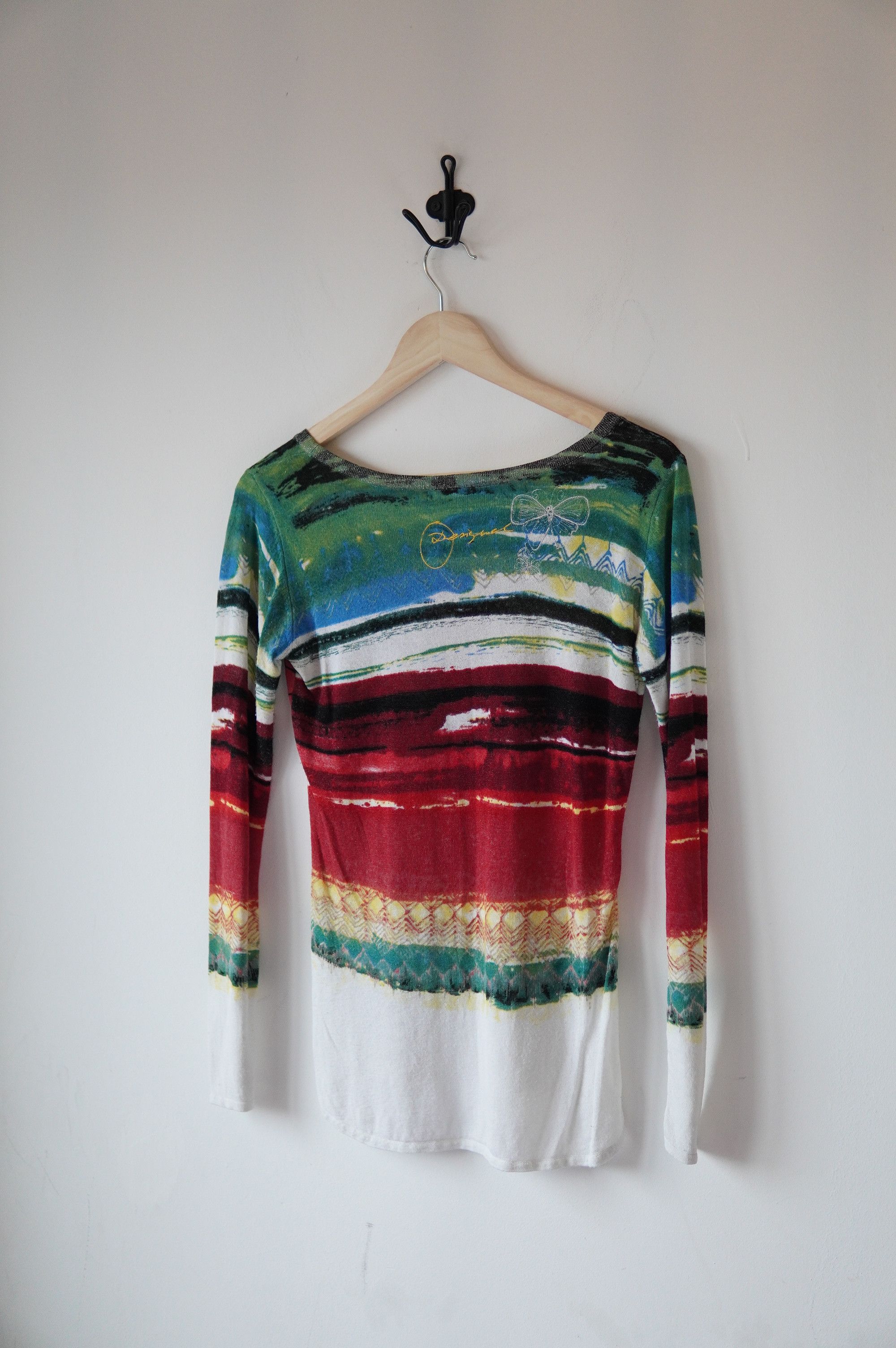 Desigual Desingual Floral Mesh Relaxed Blouse Top Size M / US 6-8 / IT 42-44 - 7 Thumbnail