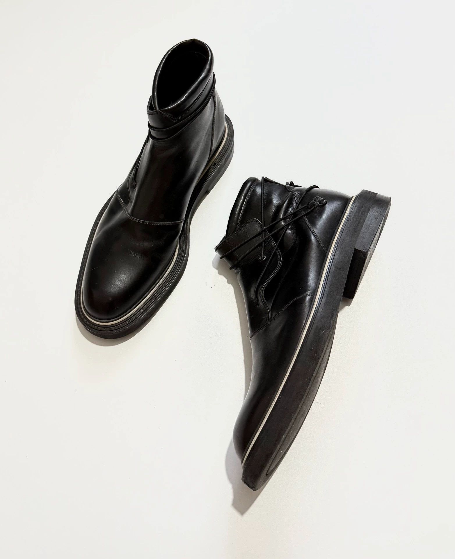 Dior Dior FW19 Runway Black Leather Lace-Up Boots 43 Size US 10 / EU 43 - 1 Thumbnail