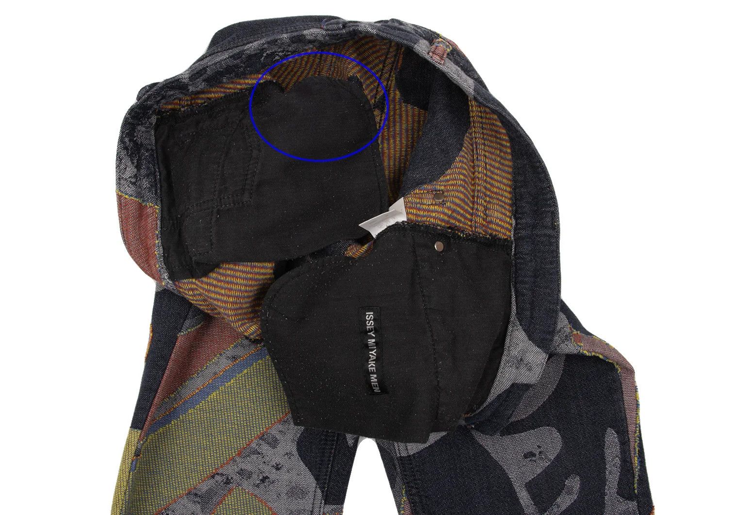 Issey Miyake Colorful Graphic Jacquard Denim Pants in Indigo Multi 2 Size US 36 / EU 52 - 8 Thumbnail