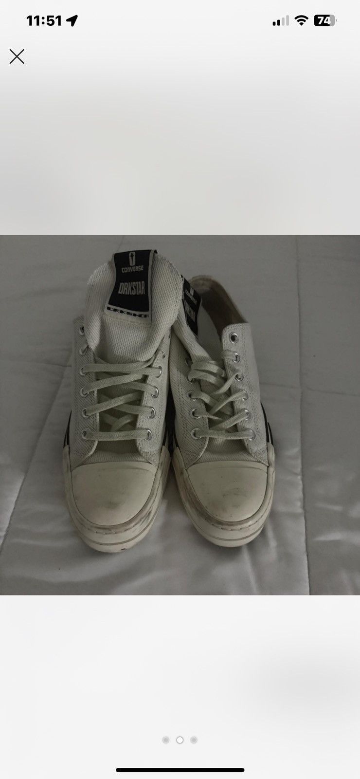 Rick Owens Darkstar converse Size US 8 / EU 41 - 1 Thumbnail