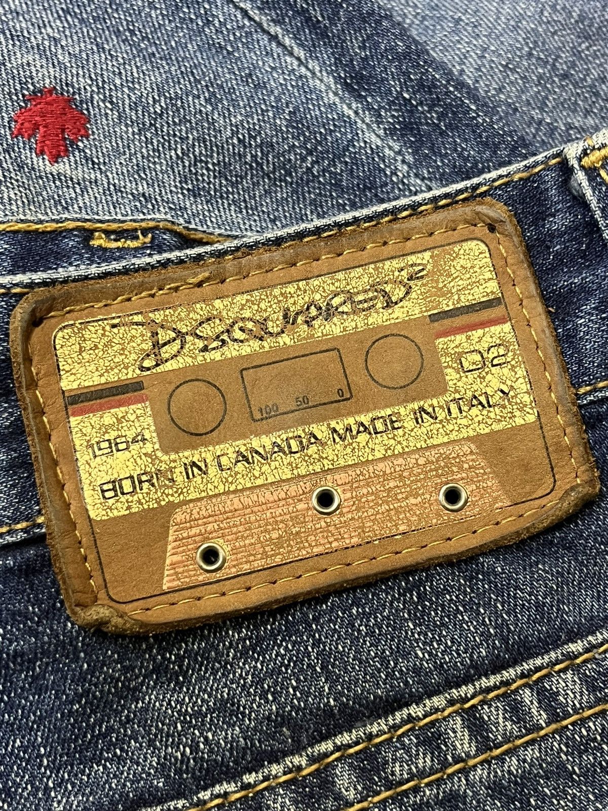 Dsquared2 SICK🔥DSQUARED2 JEAN SLIM FIT DISTRESSED STYLE JEANS Size US 30 / EU 46 - 22 Thumbnail