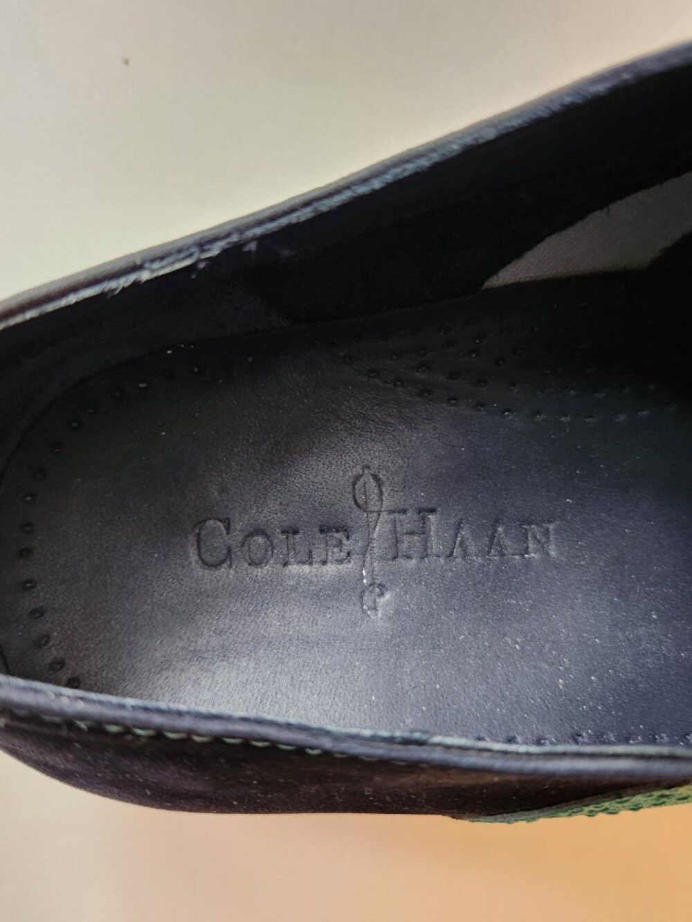 Cole Haan Cole haan men's blue leather dress shoes size: 10.5M Size US 10.5 / EU 43-44 - 3 Thumbnail