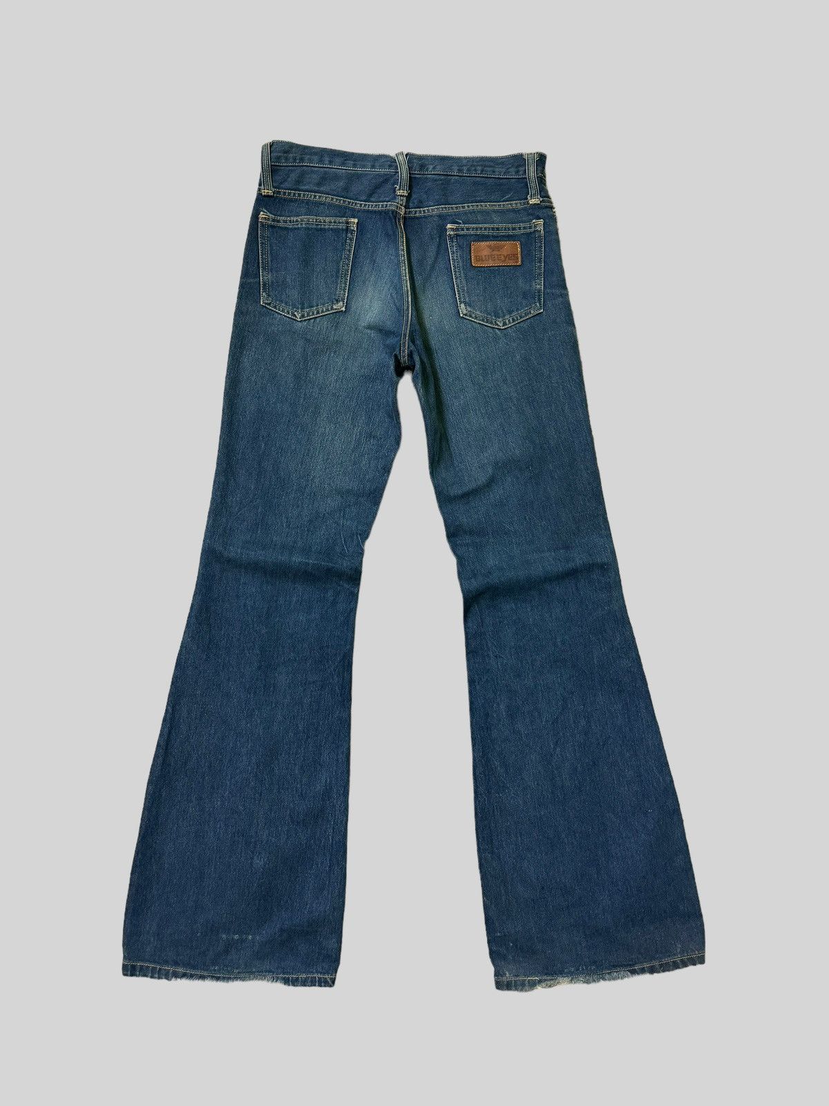 If Six Was Nine Vintage Flared BLUE EYES Scovill Zipper Bell bottom Denim Size US 30 / EU 46 - 1 Thumbnail