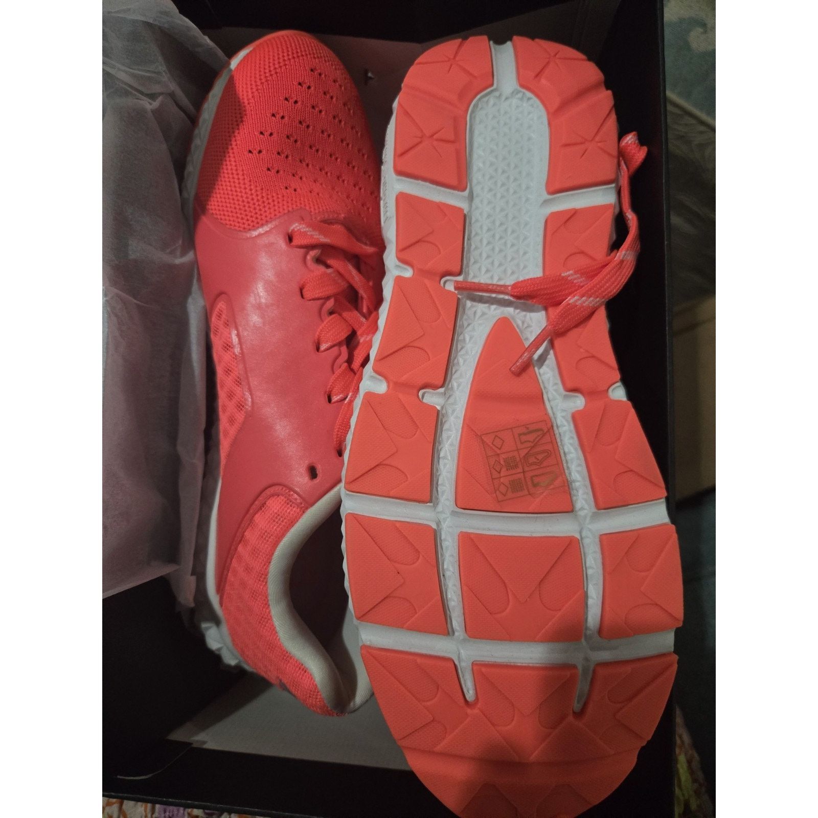 Armani EA7 Emporio Armani, Sneakers, Sports Shoes, Coral Pink, Sz 8 Size US 8 / IT 38 - 4 Thumbnail