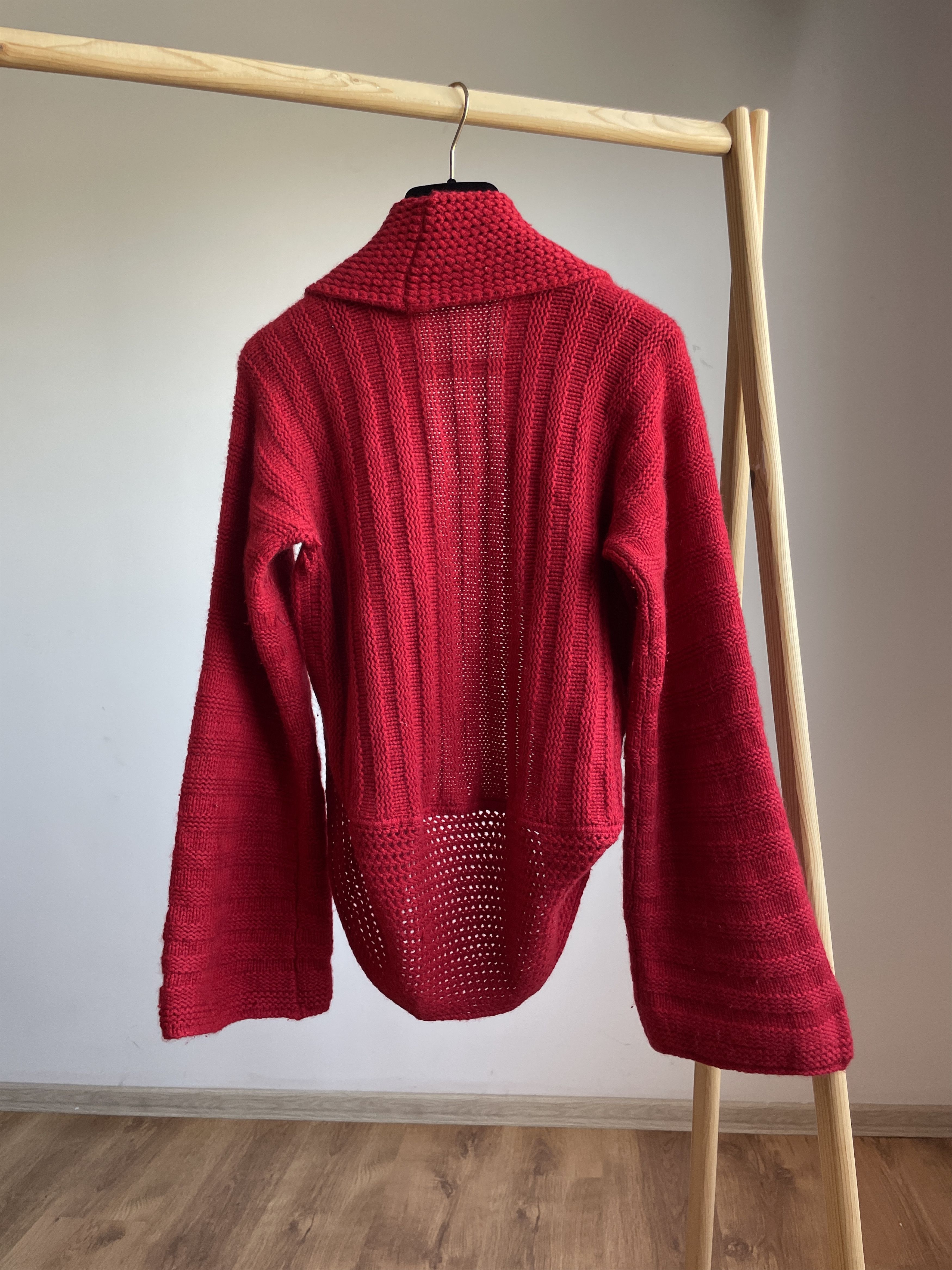 Designer Brora Cashmere Drape Rounded Hem Open Front Cardigan Size M / US 6-8 / IT 42-44 - 2 Thumbnail