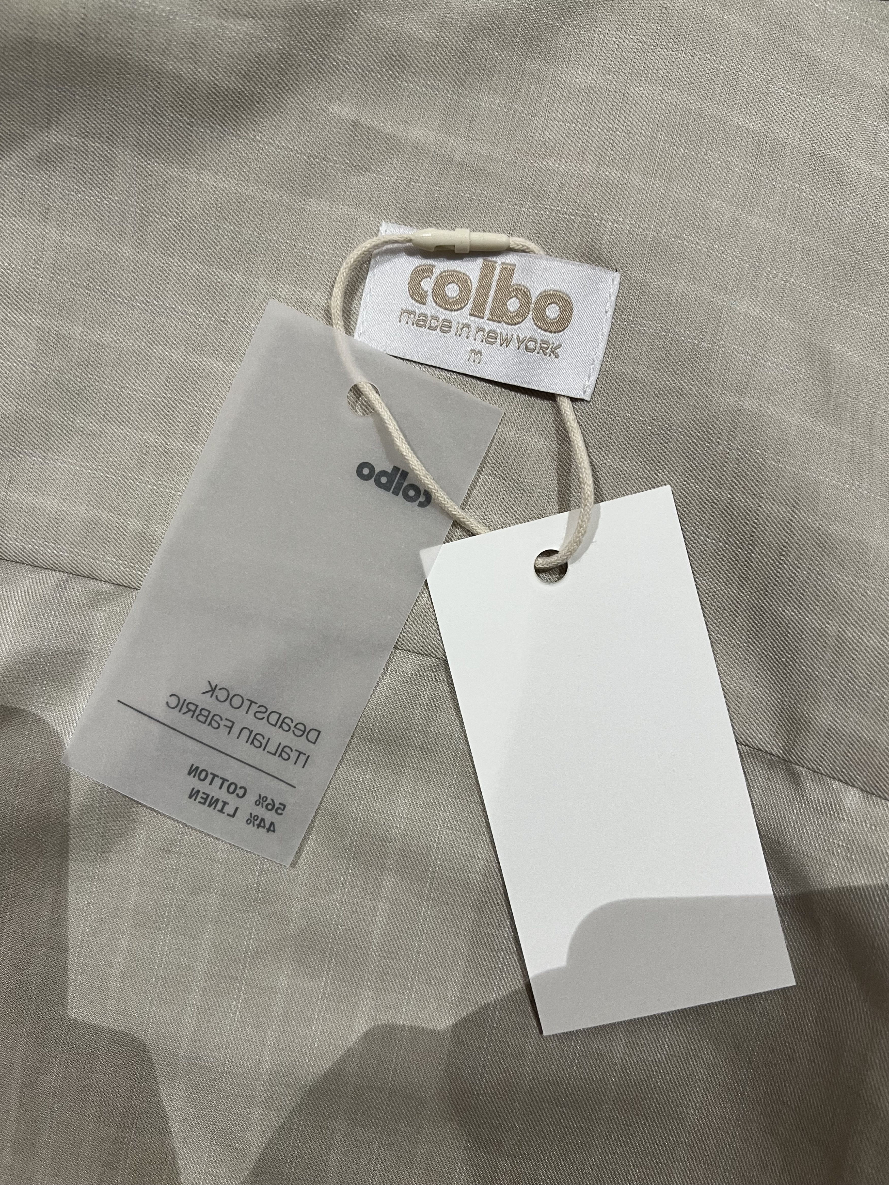 Colbo 💚 1/24 Colbo NYC Banaras Shirt Warm Gray Stripe Medium NEW Size US M / EU 48-50 / 2 - 18 Thumbnail