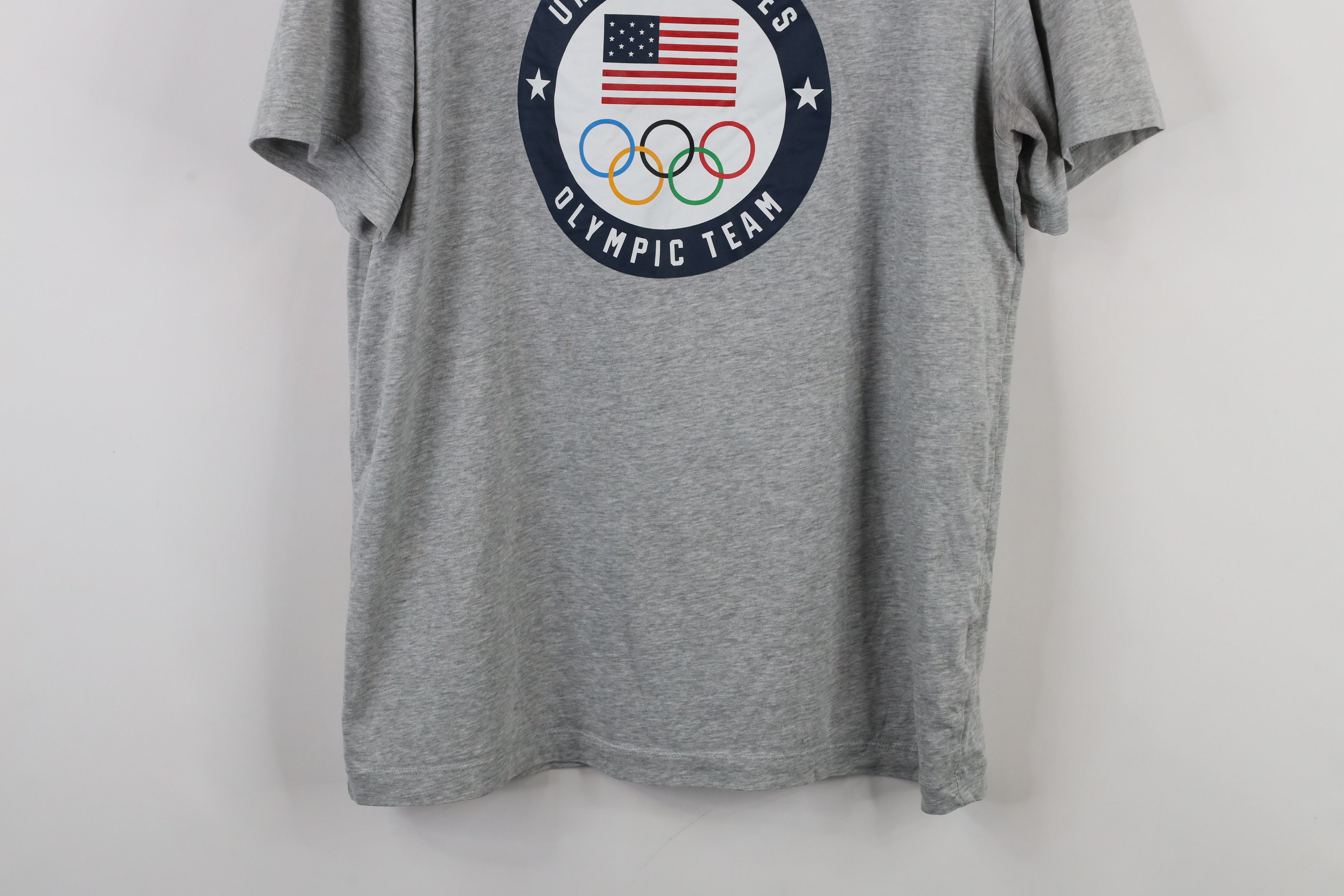 Nike × Vintage Nike Spell Out United States Olympic Team T-Shirt Gray Size US M / EU 48-50 / 2 - 3 Thumbnail