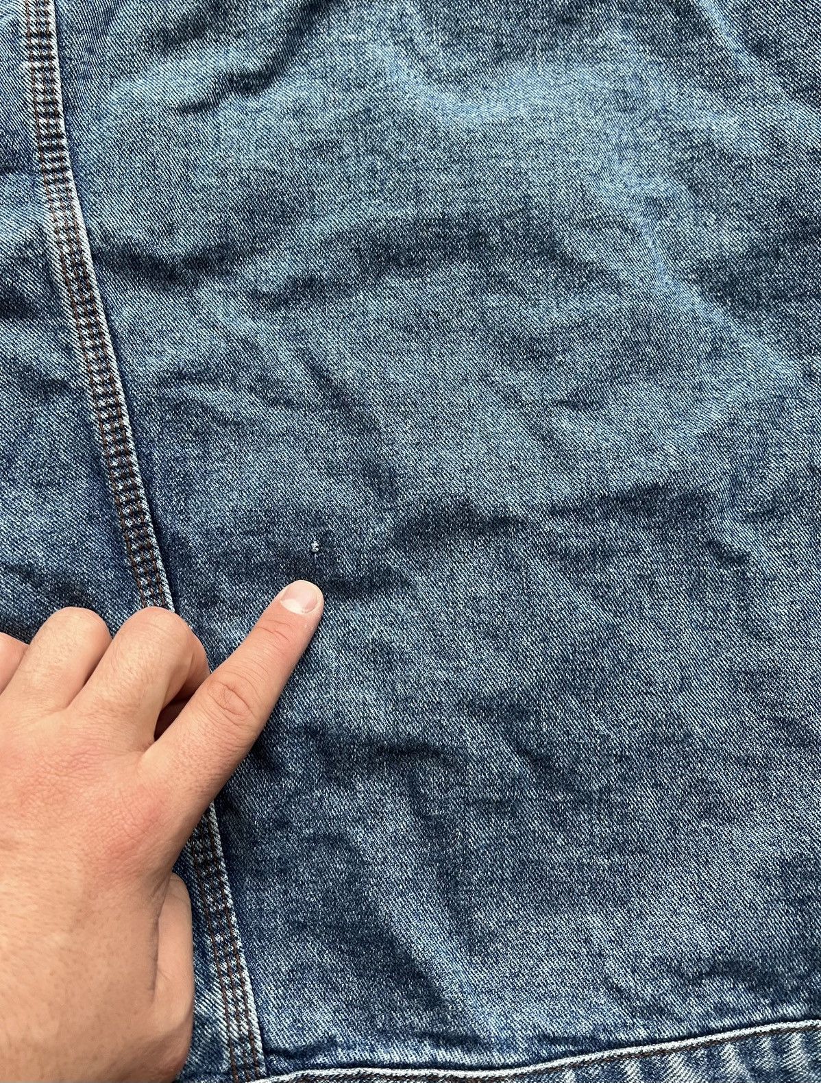 Diesel × Vintage Vintage 90s Diesel Washed Blue Denim Bomber Jacket Size US L / EU 52-54 / 3 - 15 Thumbnail