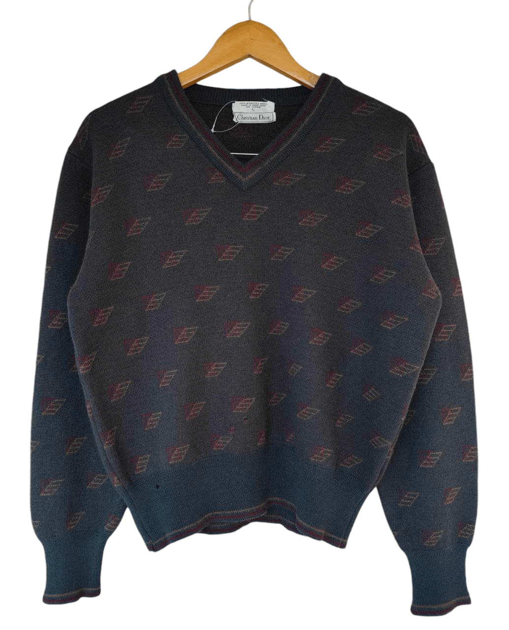 Christian Dior Monsieur Vtg Christian Dior Wool Sweater Size L / US 10 / IT 46 - 2 Thumbnail