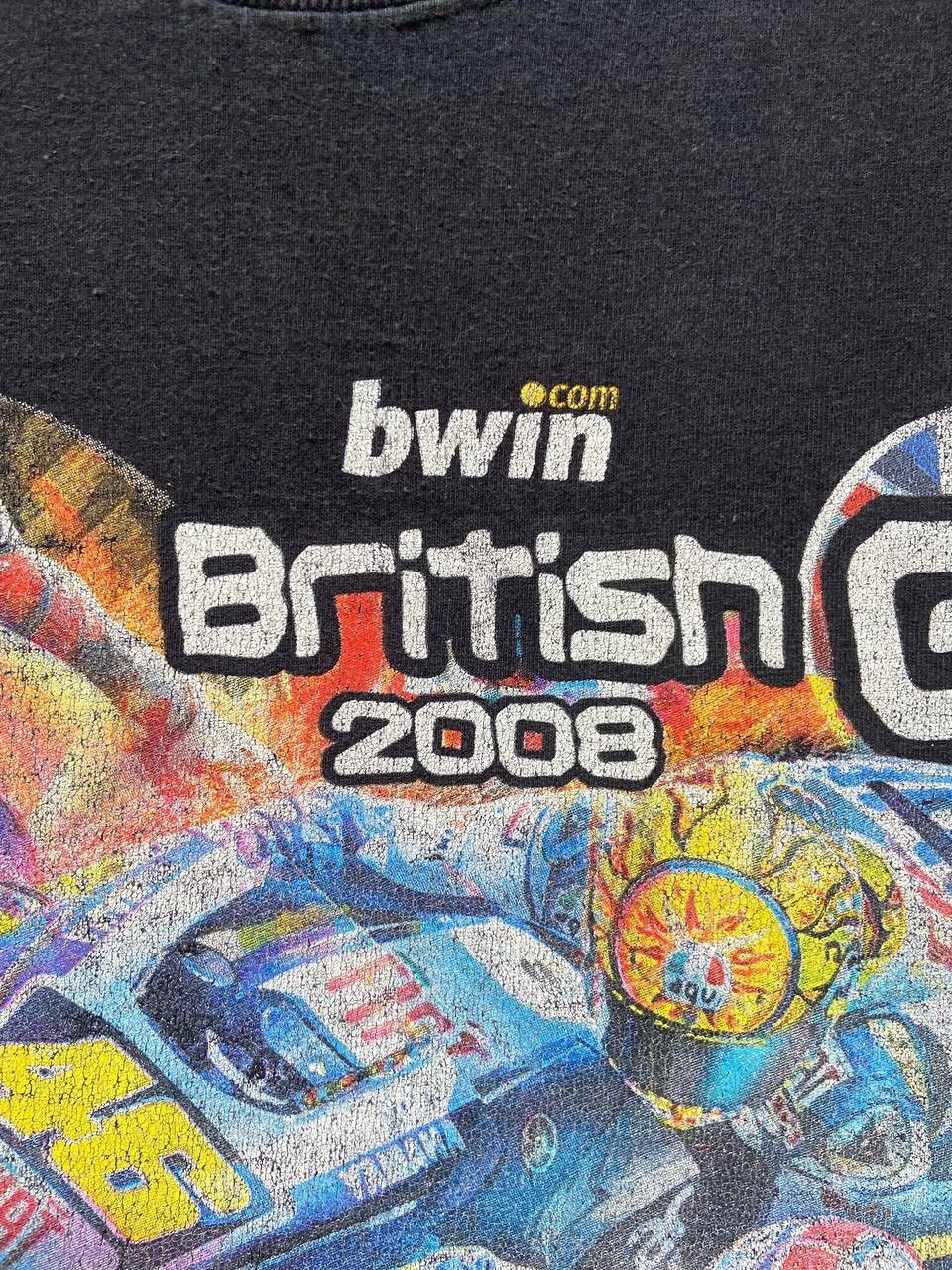 Vintage Vintage 2008 British GP Racing T-Shirt Size US M / EU 48-50 / 2 - 4 Thumbnail
