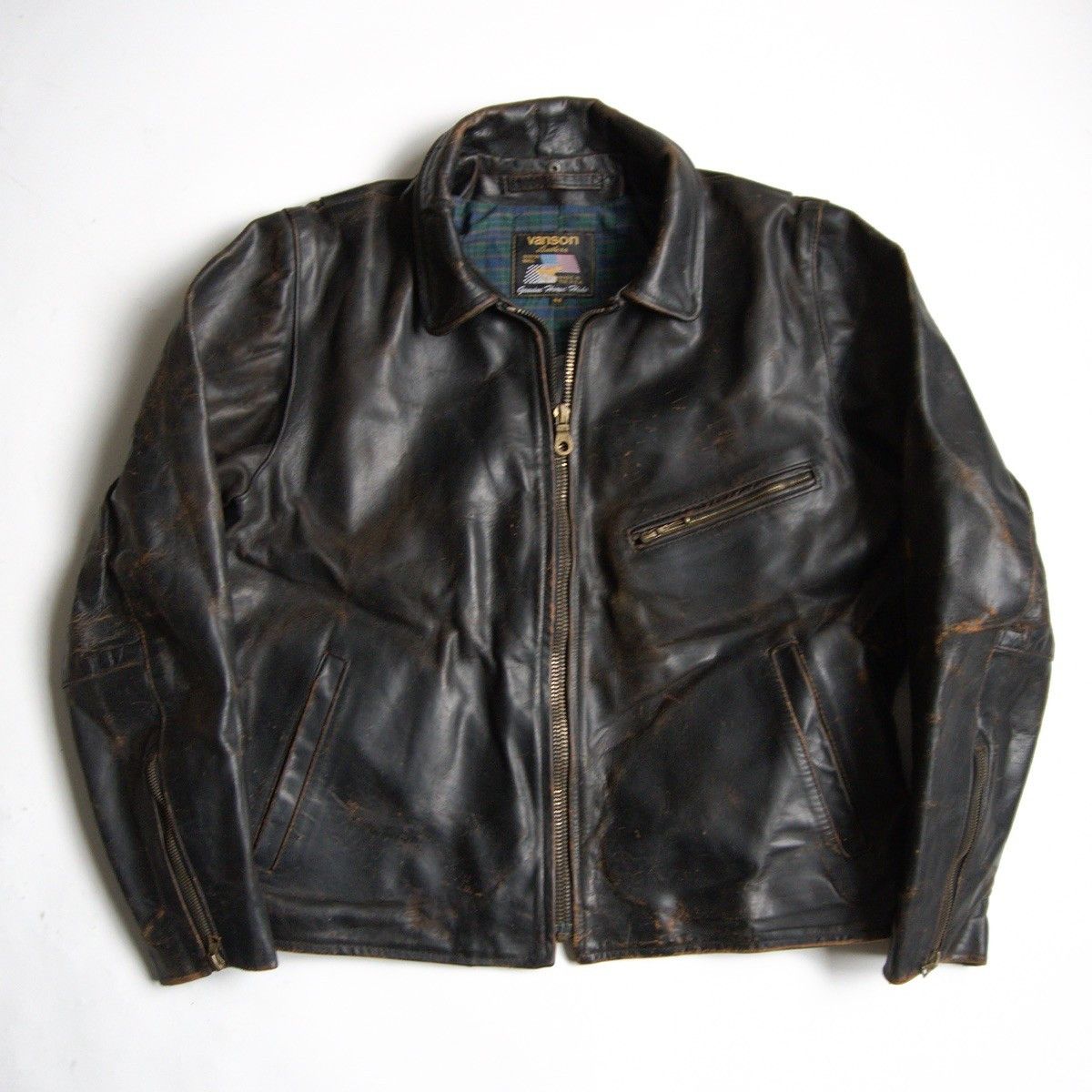 Vintage VANSON Café Racer Jacket Size 44 Size US S / EU 44-46 / 1 - 1 Thumbnail