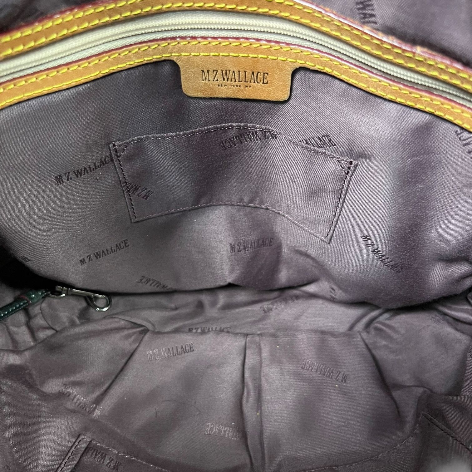 Other MZ Wallace Bianca Pleated Tote Grey Coated Canvas $225Retail Size ONE SIZE - 5 Thumbnail