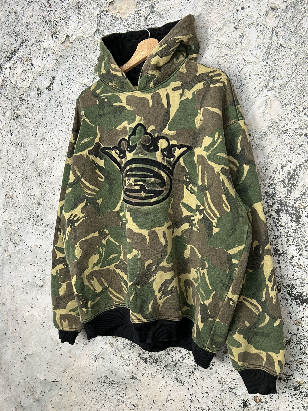 Vintage Royal Vintage Camo Baggy Hoodie Rap Skate Streetwear 90s Size US XXL / EU 58 / 5 - 2 Thumbnail