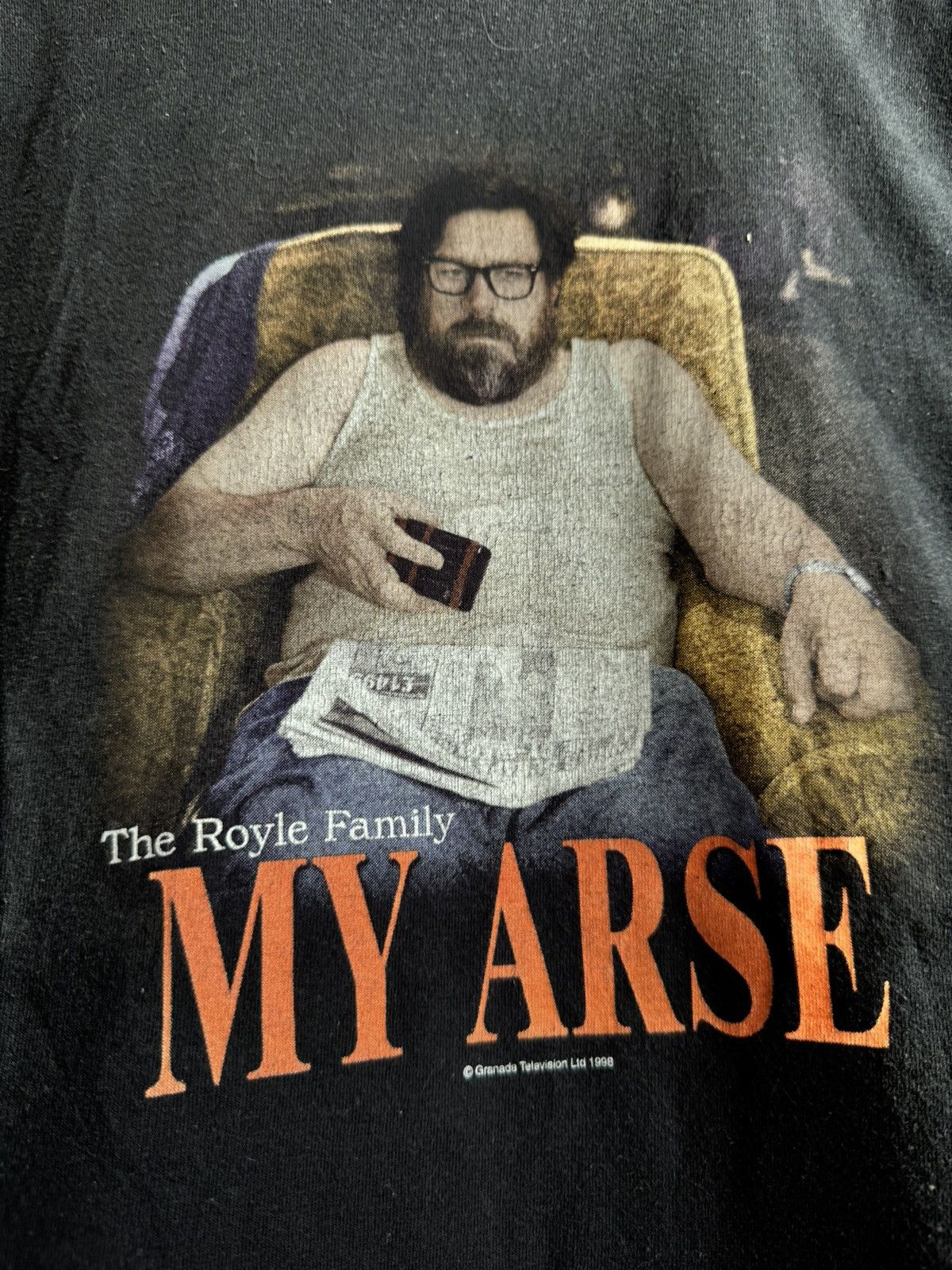 Vintage Vintage 1998 The Royle Family My Arse 90s Movie Tee Black L Size US L / EU 52-54 / 3 - 2 Thumbnail