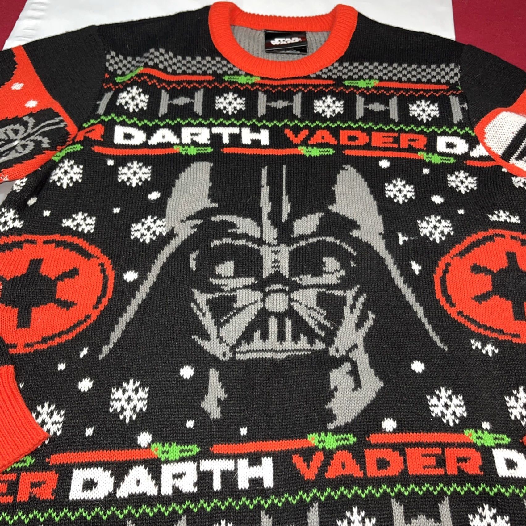 Star Wars Star Wars Darth Vader Holiday Sweater Men Large M Multicolor Knit Pullover Graphics Print Christmas Xmas Size US M / EU 48-50 / 2 - 4 Thumbnail