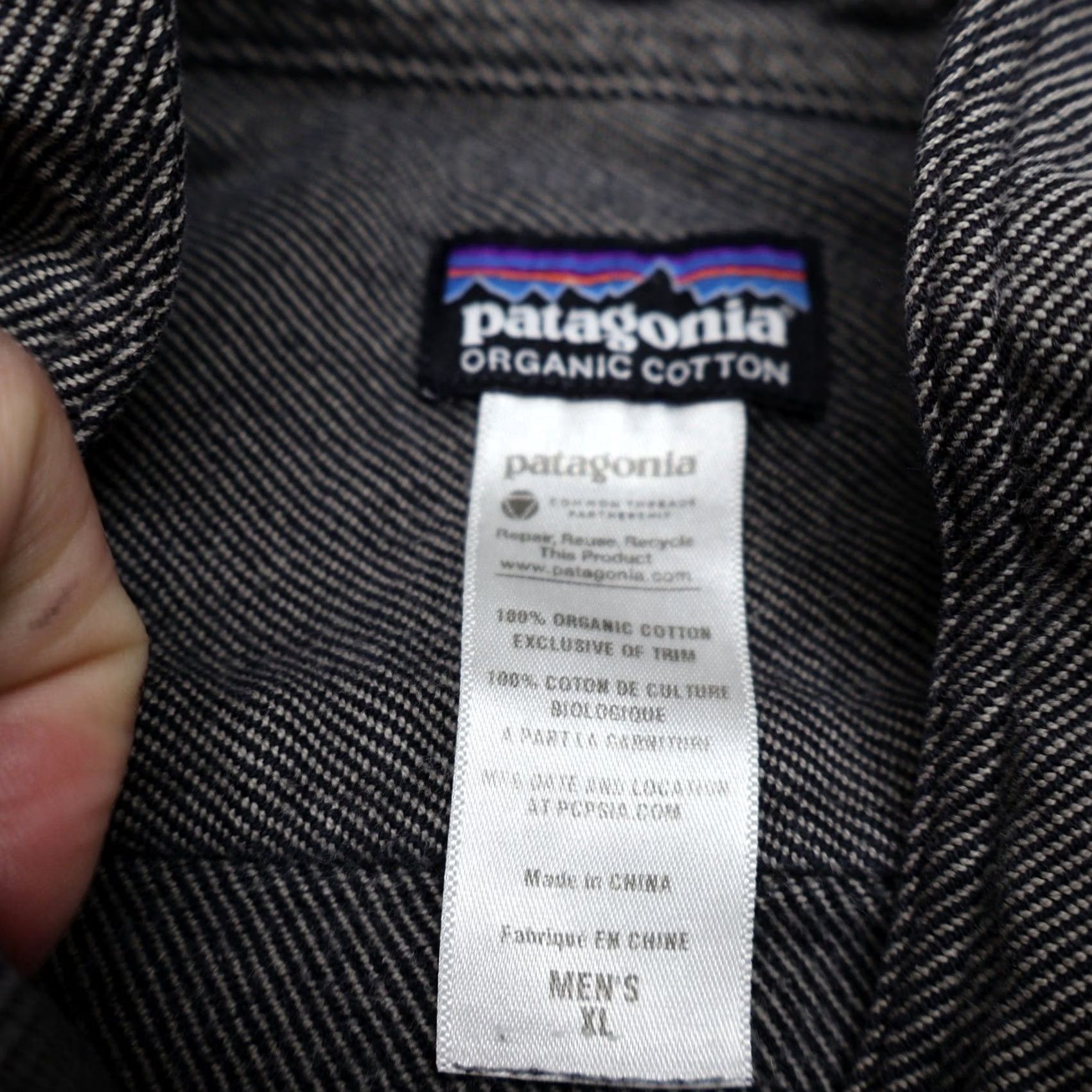 Patagonia Patagonia Fjord Flannel Shirt Mens XL Black Long Sleeve Button Down Casual Size US XL / EU 56 / 4 - 6 Thumbnail
