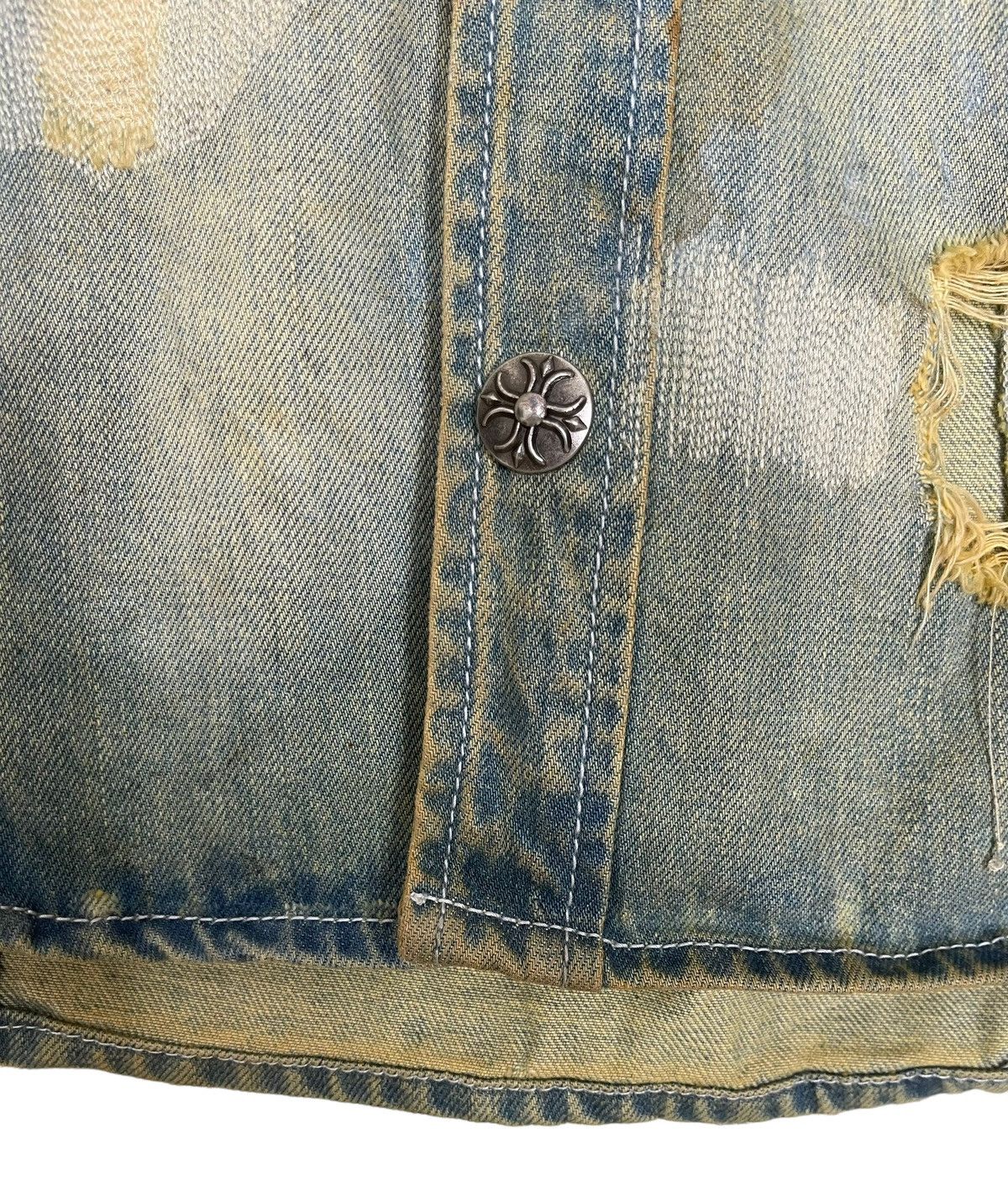 If Six Was Nine Vintage Distressed NAUGHTY CHROME HEARTS Inspired Mud Wash Size US XS / EU 42 / 0 - 5 Thumbnail
