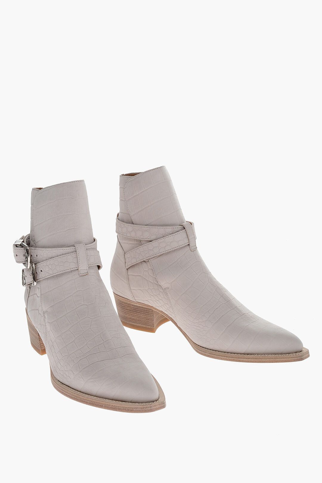 image of Amiri Og1Mm1223 Boots In Gray in Grey, Men's (Size 13)