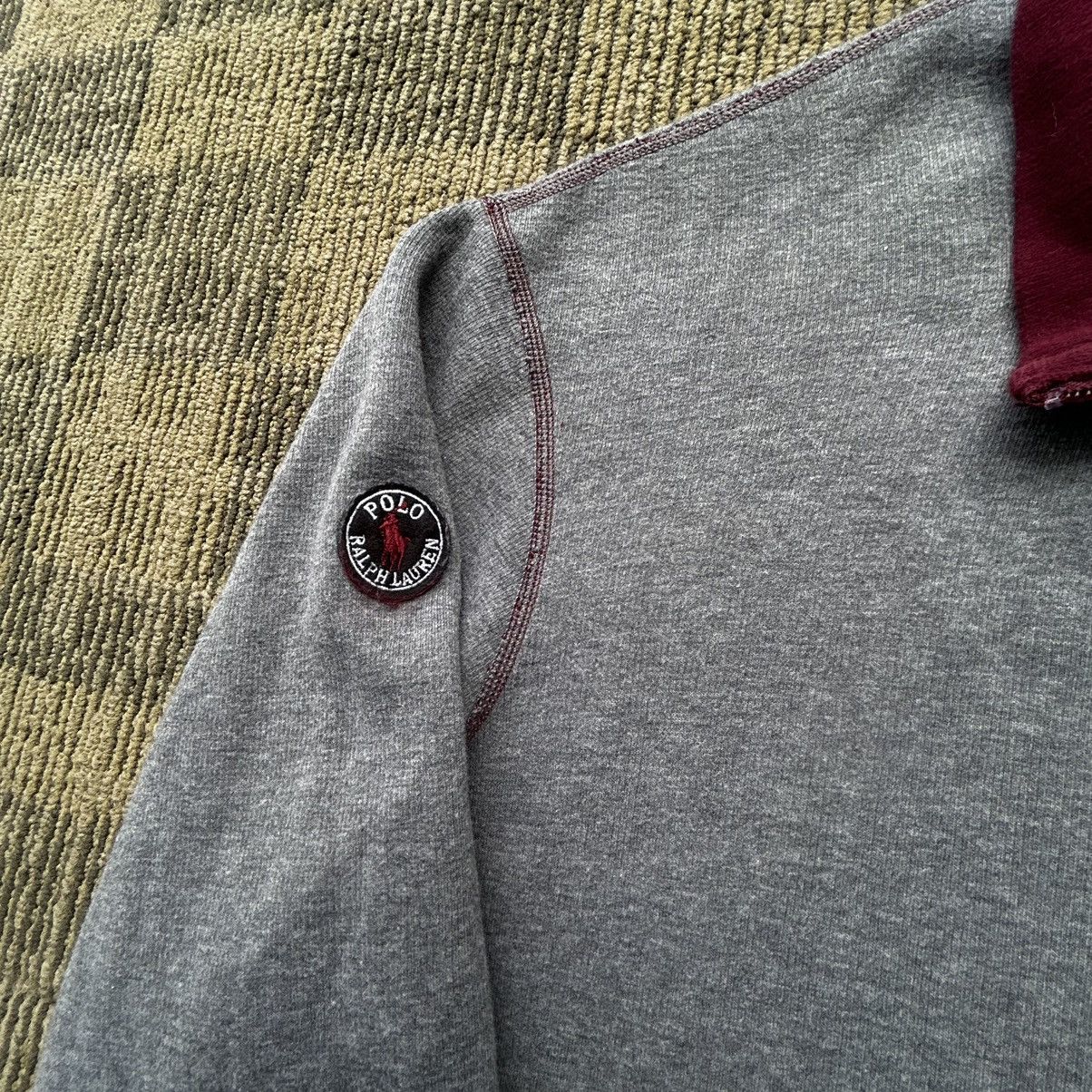 Polo Ralph Lauren Polo Ralph Lauren Vtg Burgundy/Grey Reversible Quarter-Zip Size US XL / EU 56 / 4 - 10 Thumbnail