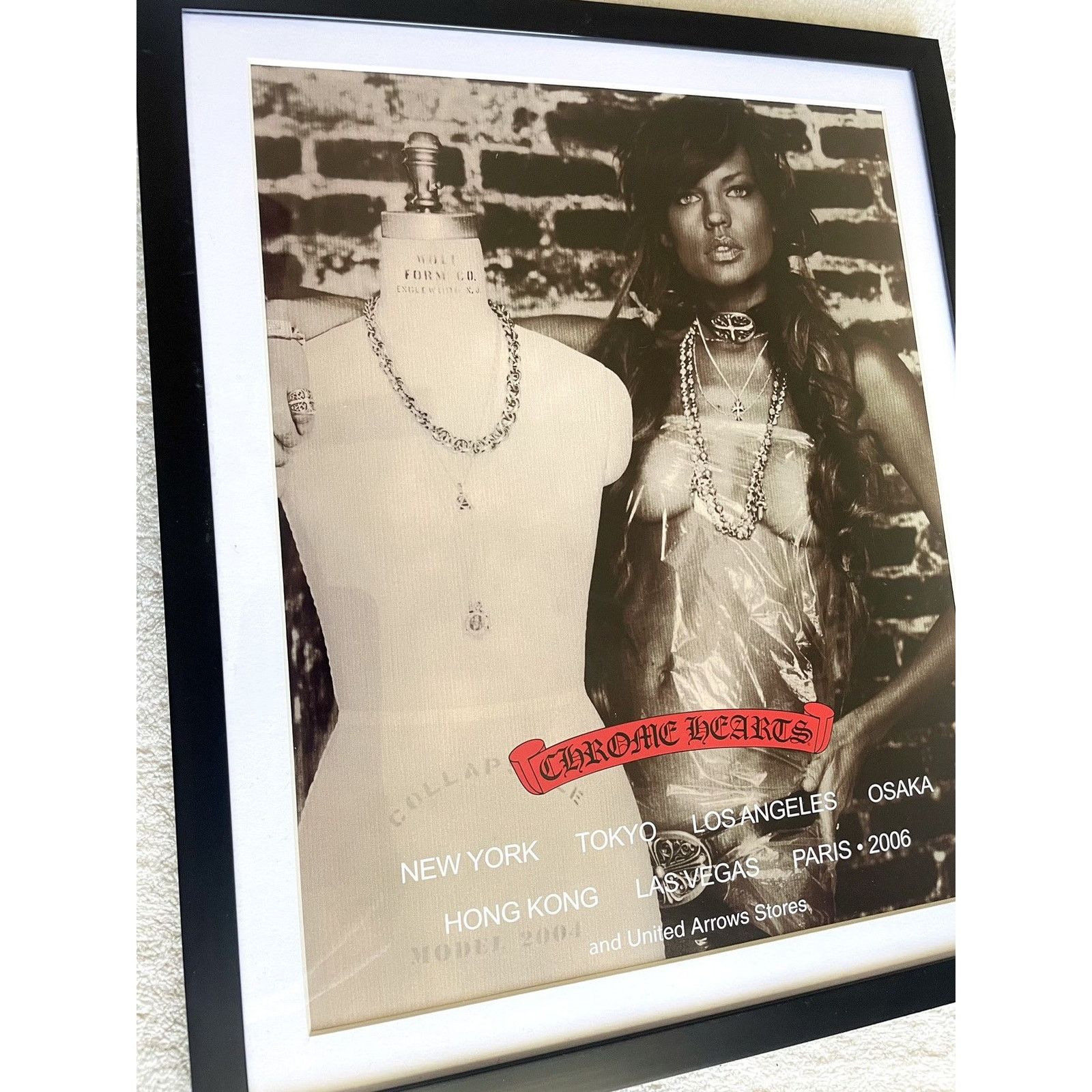 Chrome Hearts × Vintage Chrome Hearts vintage look 9x11 Framed poster Size ONE SIZE - 2 Thumbnail