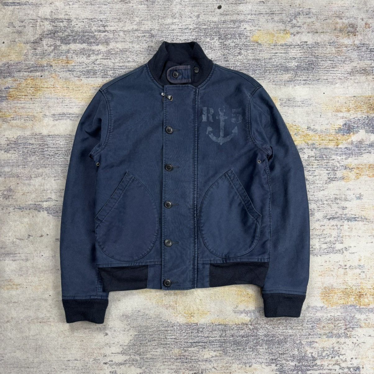 Polo Ralph Lauren Vintage Polo ralph lauren naval deck hook bomber jacket Size US S / EU 44-46 / 1 - 1 Thumbnail