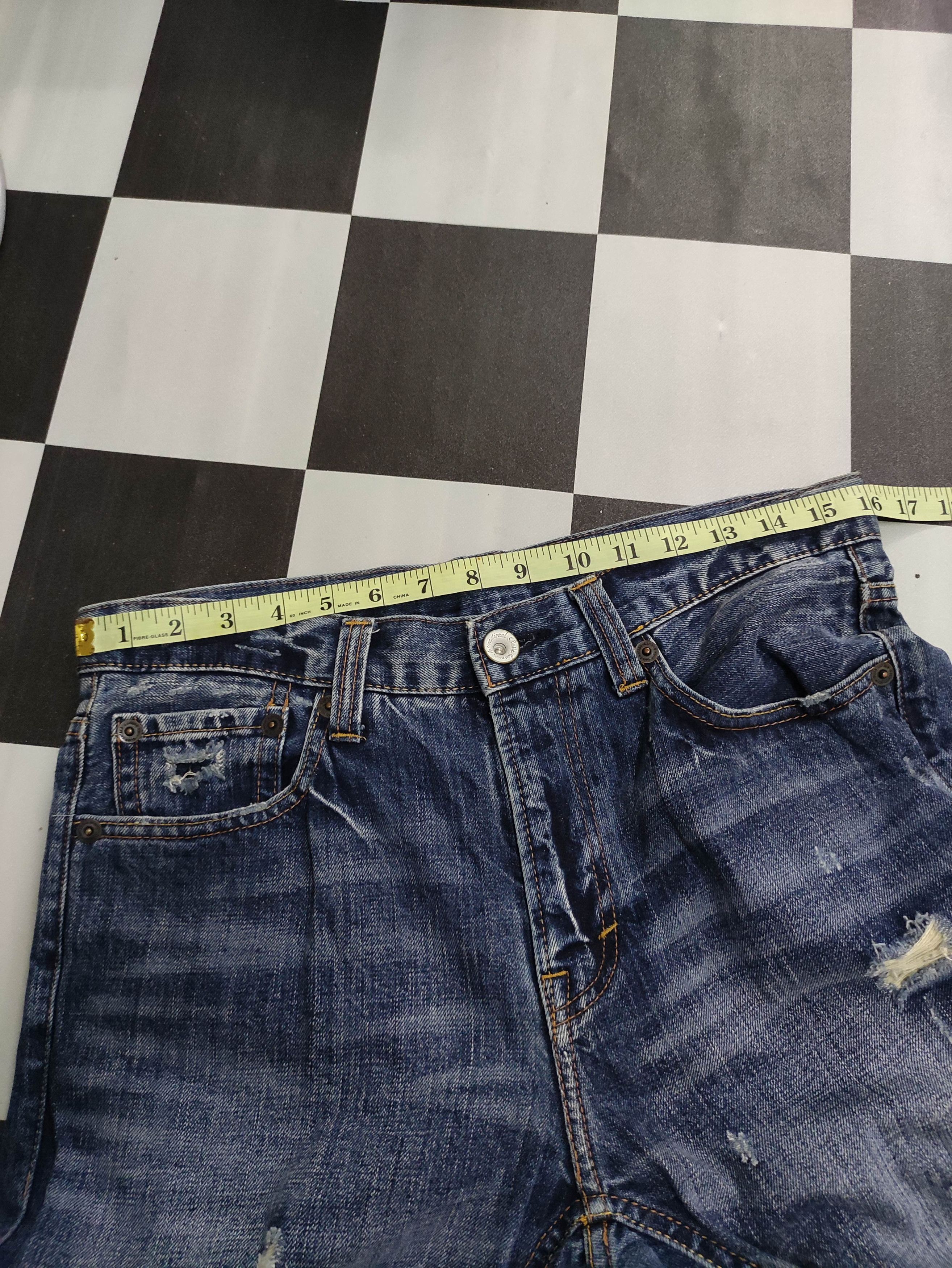 Japanese Brand Vintage Uj Jeans Distressed Denim Size US 32 / EU 48 - 16 Thumbnail