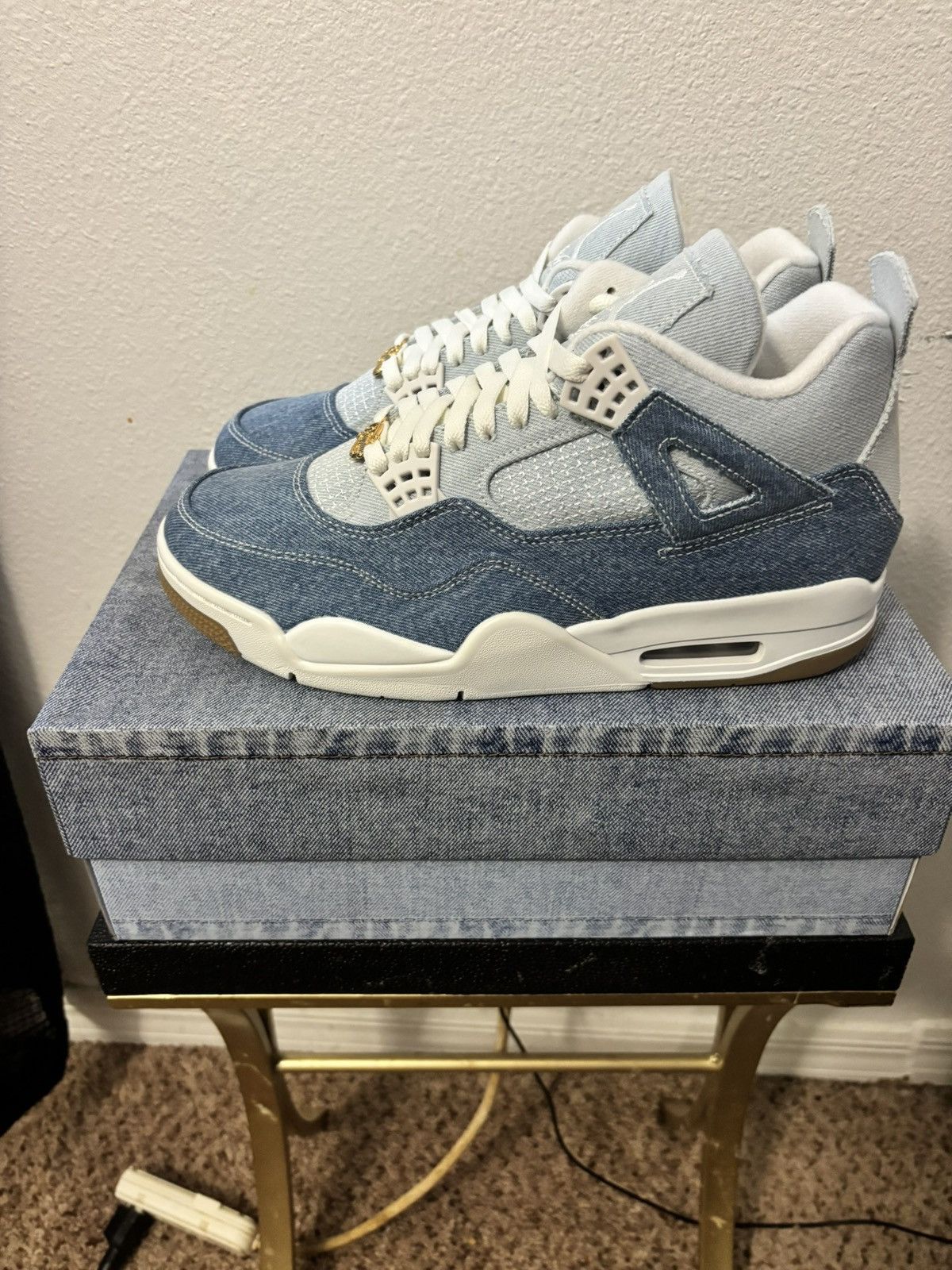Jordan Brand Jordan 4 worn blue Size US 9.5 / EU 42-43 - 2 Thumbnail