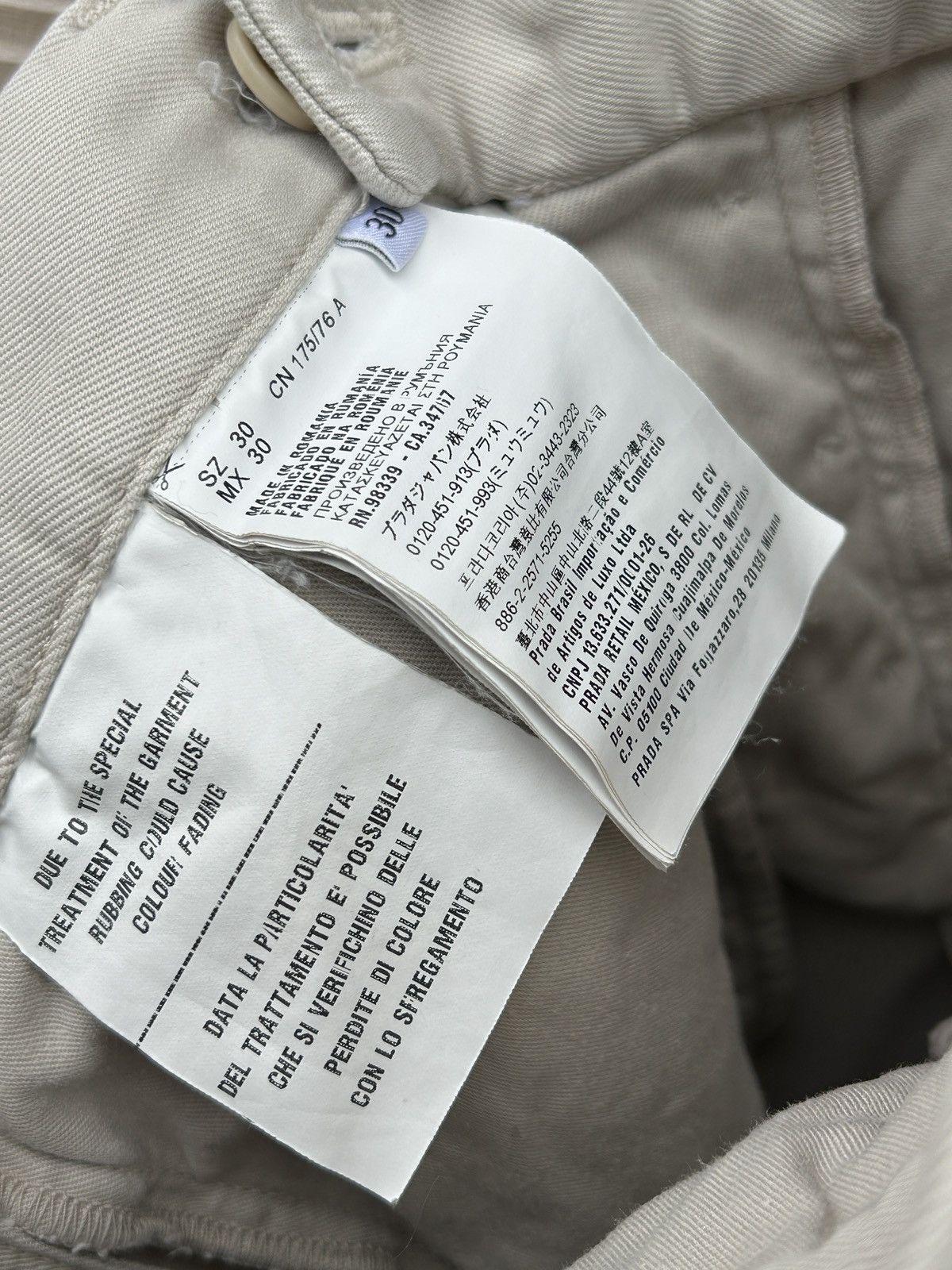 Prada Prada Casual Trousers Chino Pants 2017 In Beige Size 30 Size US 30 / EU 46 - 9 Thumbnail