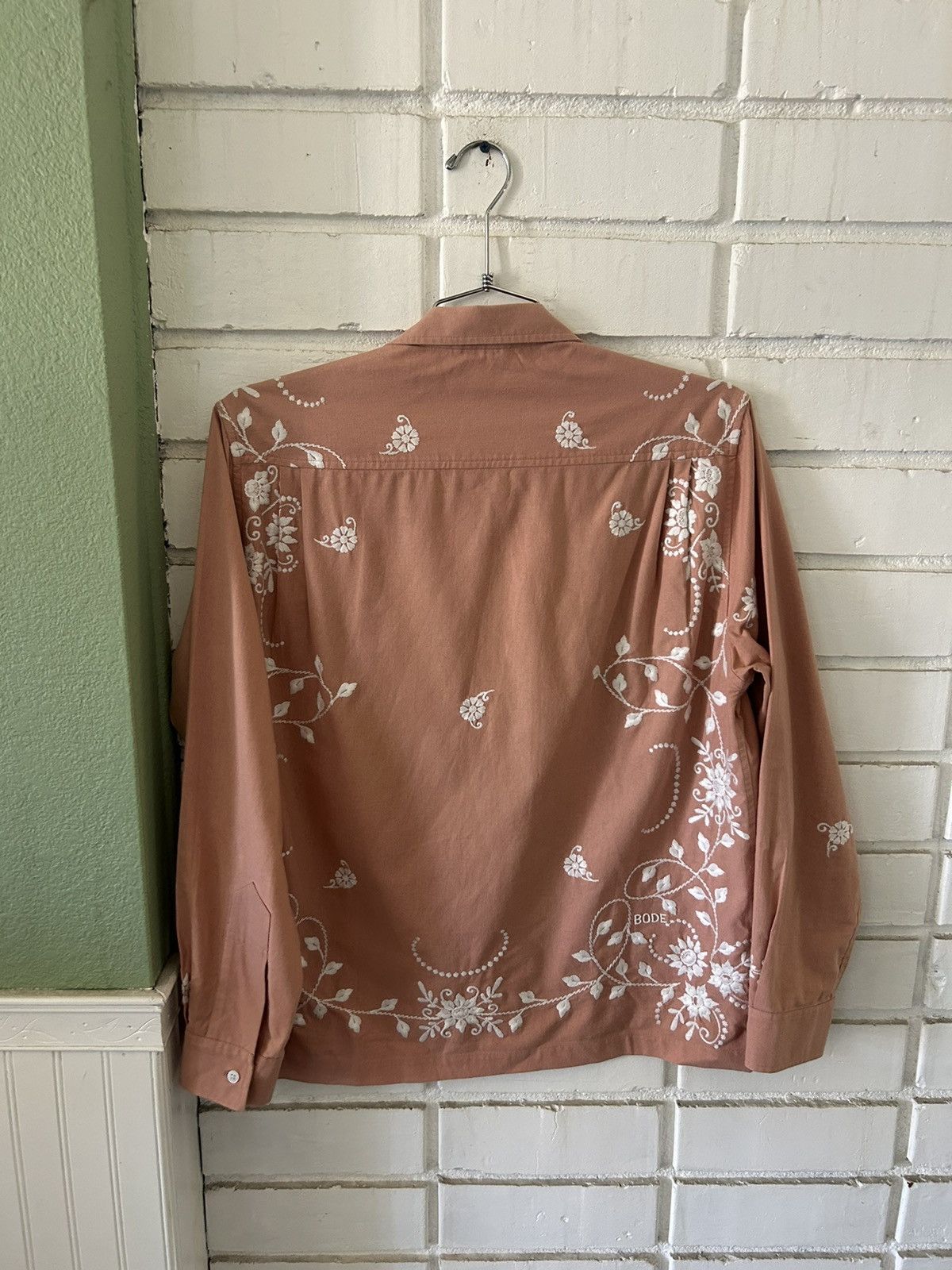Bode Bode Canterbury Embroidered Shirt (sz L/XL) Size US L / EU 52-54 / 3 - 2 Thumbnail