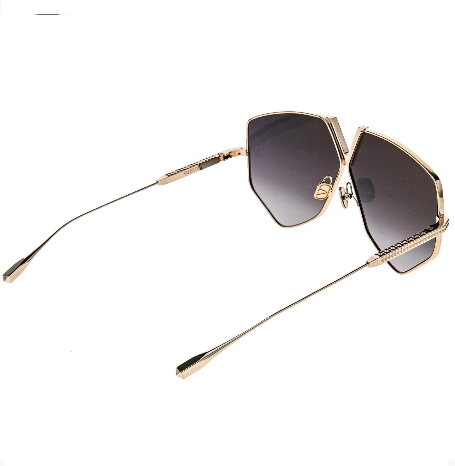 Valentino VALENTINO V HEXAGON VLS115 Gold Titanium Gray Mask VLS 115A Size ONE SIZE - 6 Thumbnail