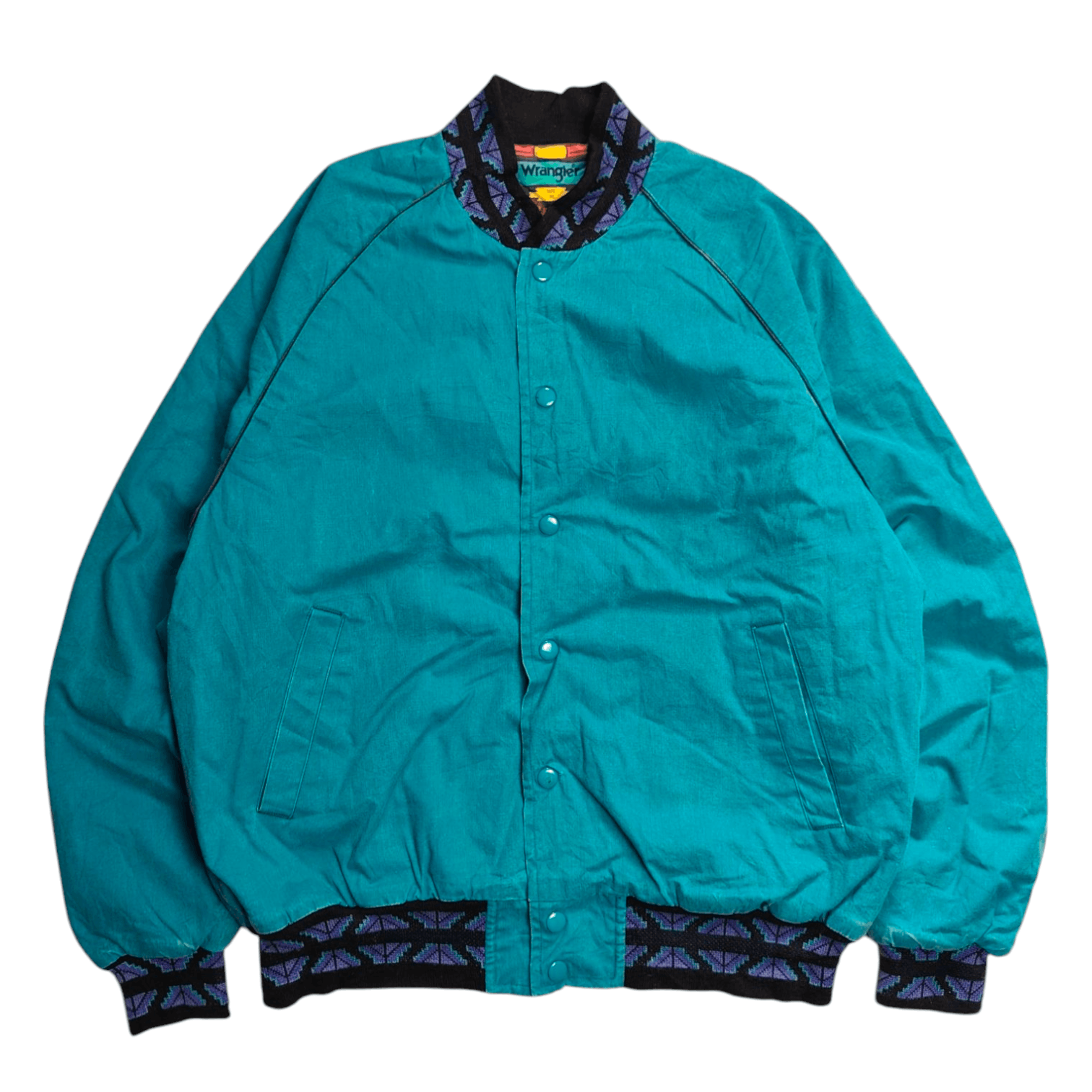 Vintage × Wrangler Vintage 90s Wrangler Brushpopper Aztec Canvas