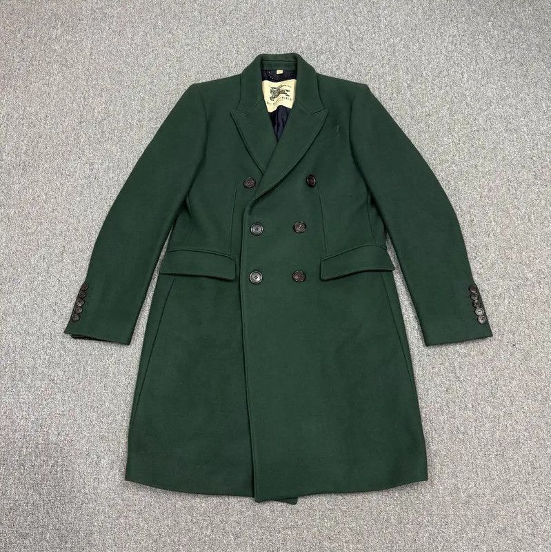 Burberry Burberry Green Wool Men’s Coat Size US L / EU 52-54 / 3 - 1 Thumbnail