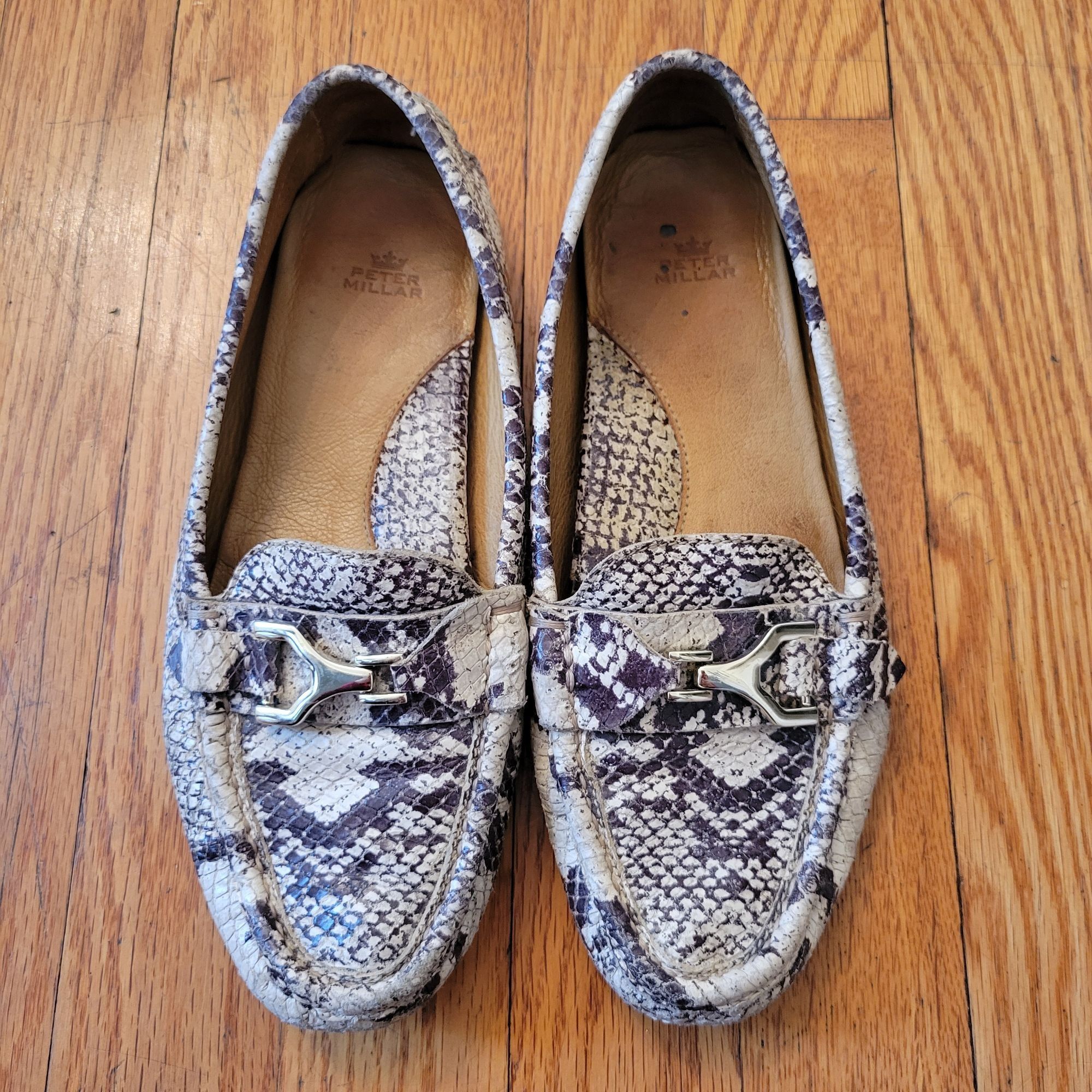 Peter Millar Peter Millar Snakeprint Moccasin Loafers 6M Leather Casual S Size US 6 / IT 36 - 2 Thumbnail