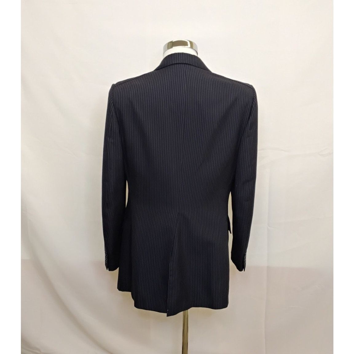 Givenchy Givenchy Blazer Men's 41" Chest Navy Pinstripe VTG 1970s Size 42R - 3 Thumbnail
