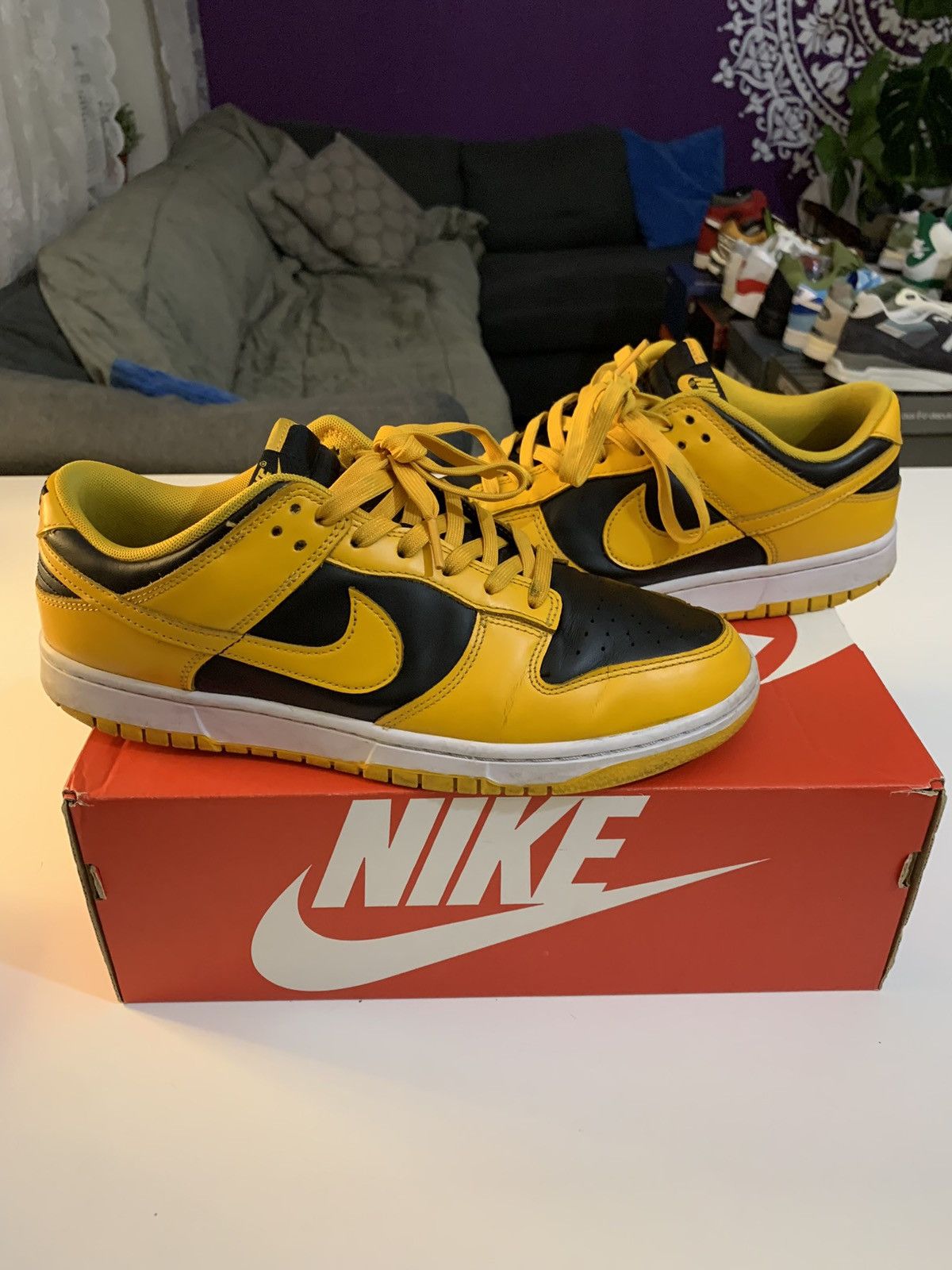 image of Nike Dunk Low Goldenrod Size 10.5 Shoes in Yellow, Men's