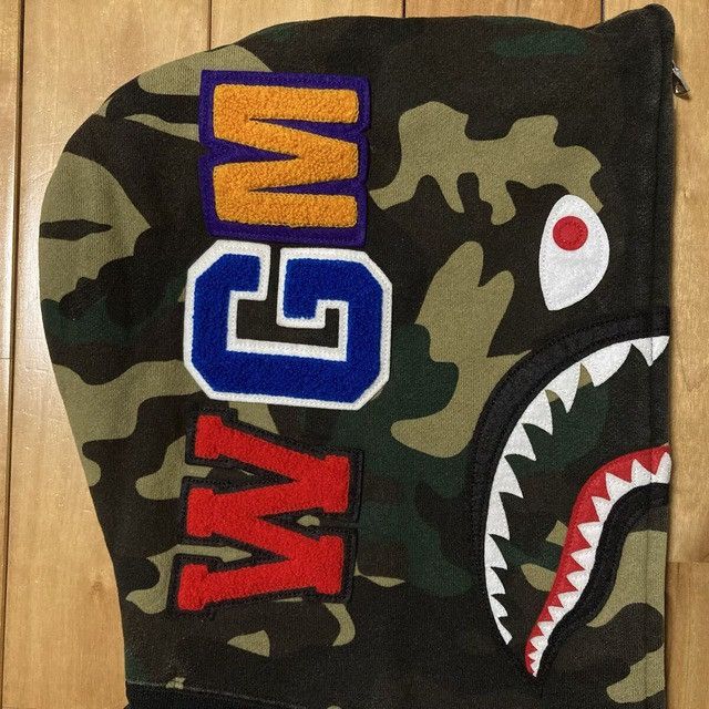 Bape BAPE woodland camo Shark Full Zip Hoodie a bathing ape NIGO Size S / US 4 / IT 40 - 5 Thumbnail