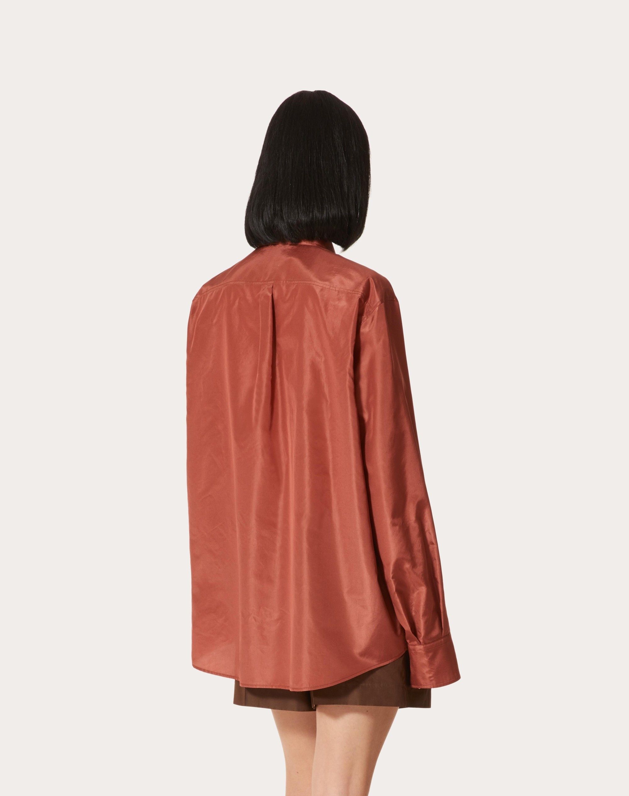 Valentino o1y0326 Solid Color Shirt in Rust Size M / US 6-8 / IT 42-44 - 4 Thumbnail