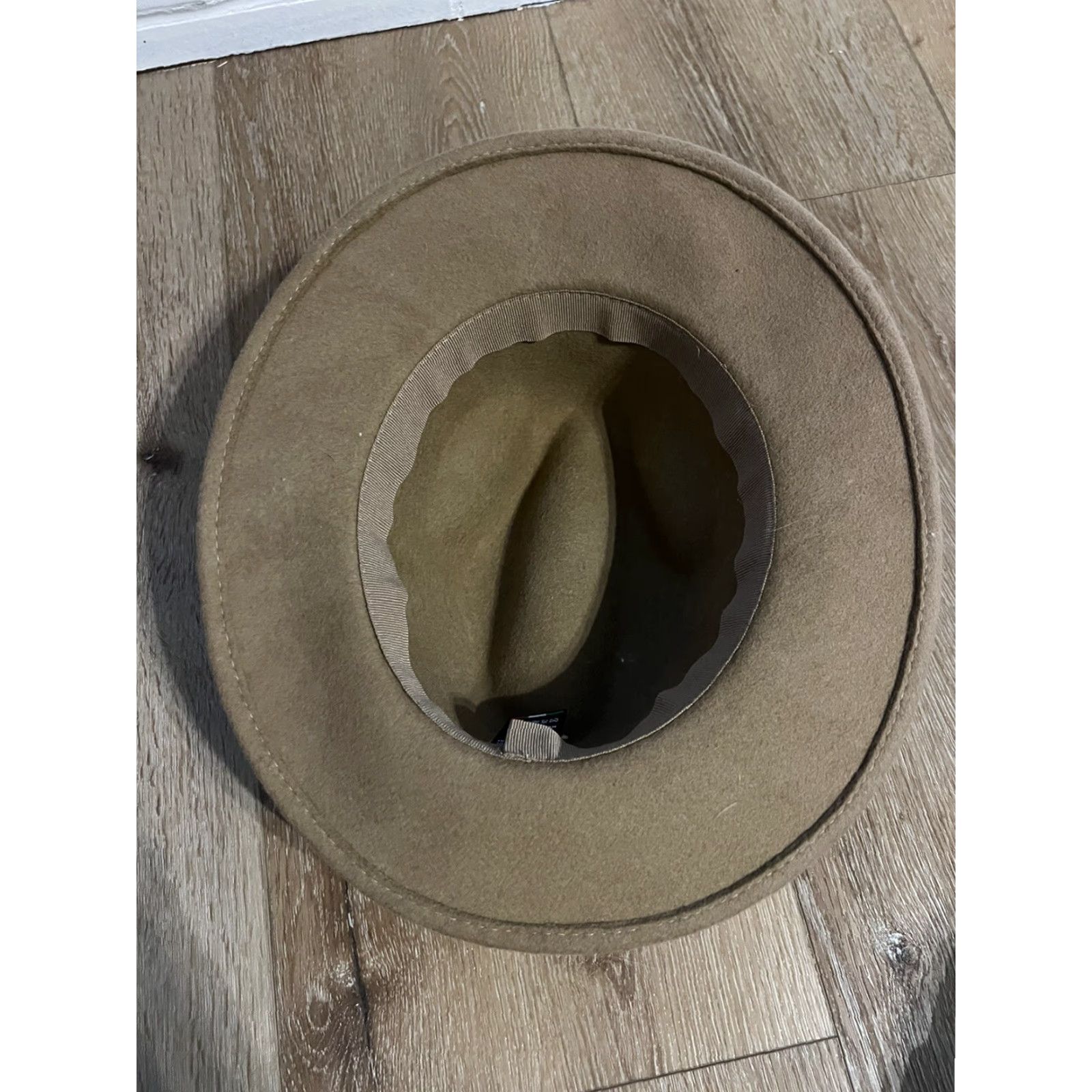Vintage VINTAGE Hologramme Mens Brown Wool Hat Fedora Size 57 Made in Italy Wool Fedora Mens Brown 57 Hat Size ONE SIZE - 5 Thumbnail