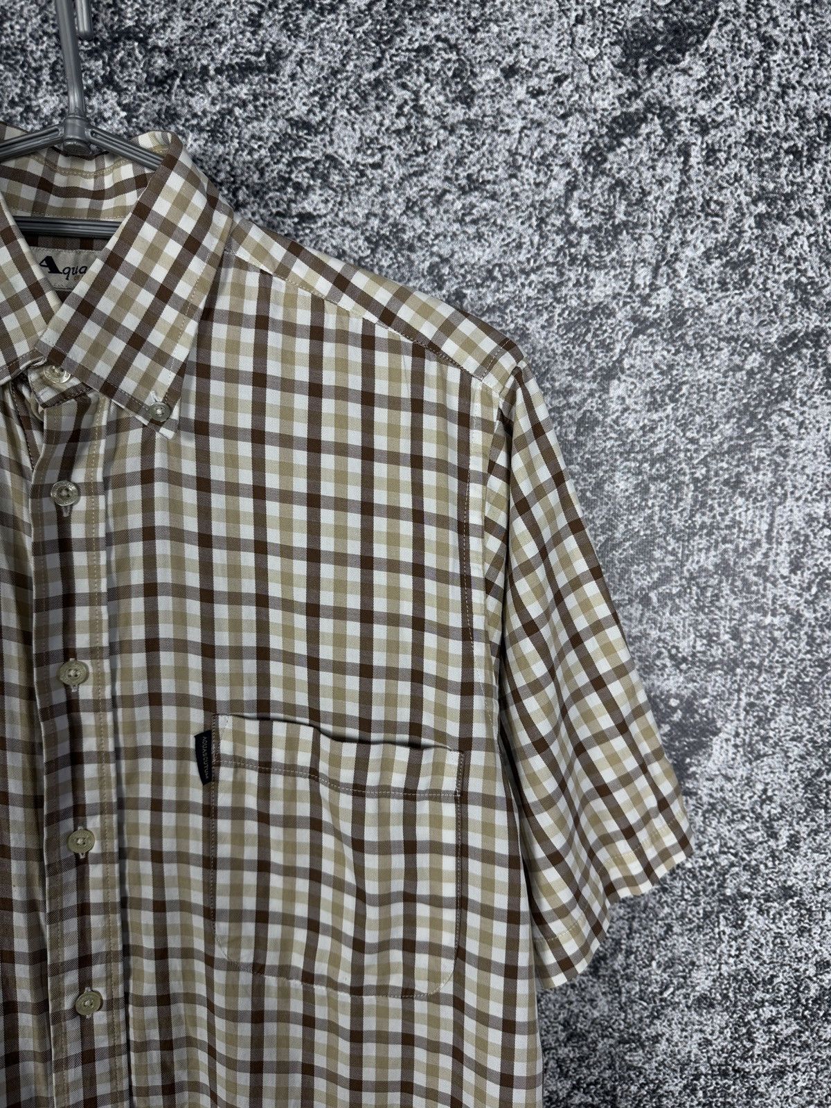Aquascutum Aquascutum London Short Sleeve Plaid Shirt Button Up Size S Size US S / EU 44-46 / 1 - 2 Thumbnail